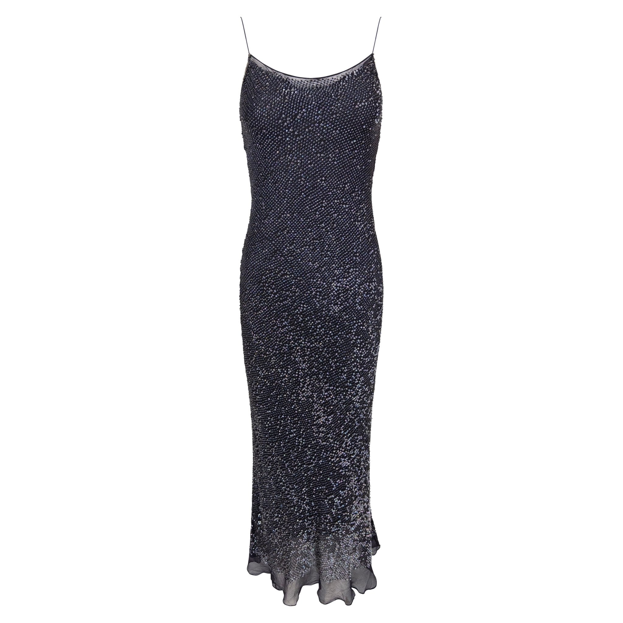 calvin klein sequin dress 1990s Collection Navy Sheer Chiffon Slip ZAPAKA Women Dusty Sage this shimmering mini dress 968 Color:S