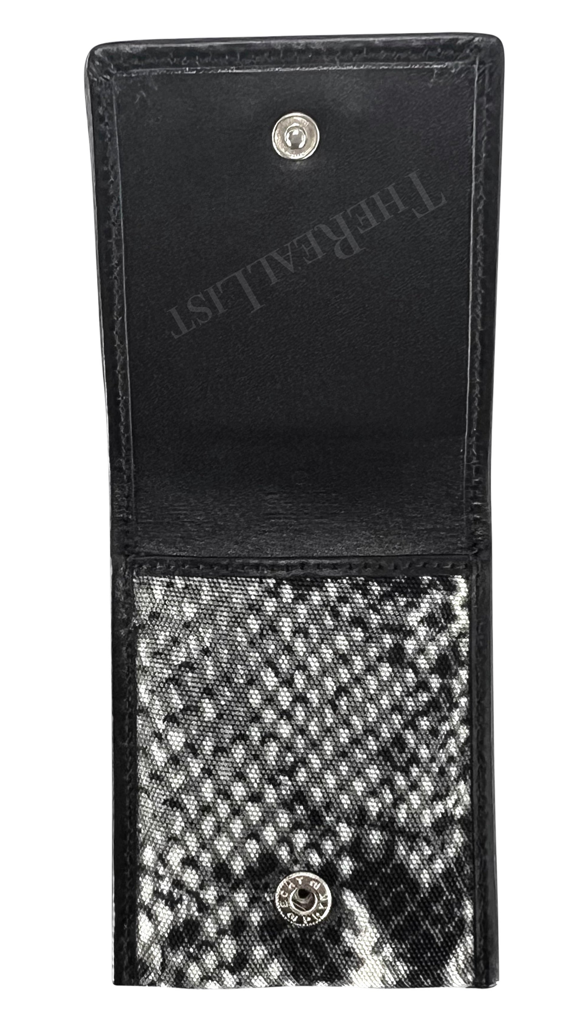 S/S 2000 Gucci by Tom Ford Grey Snake Print Condom Holder
