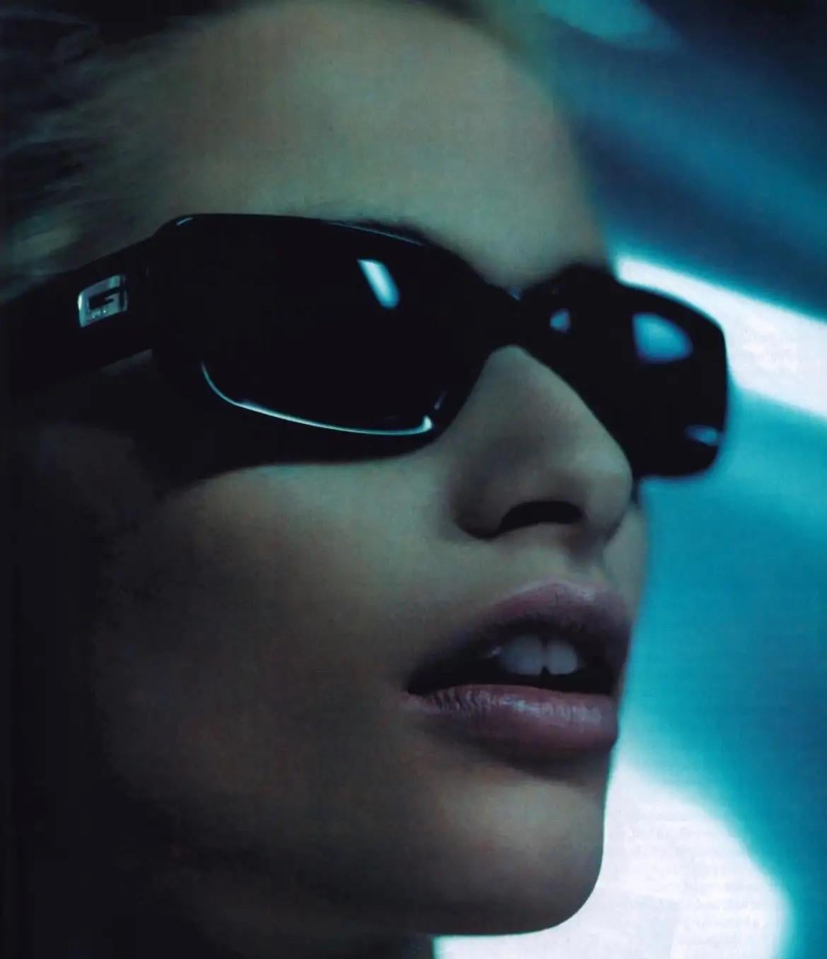 1990s Gucci by Tom Ford Square 'G' Green Clear Sunglasses Logo