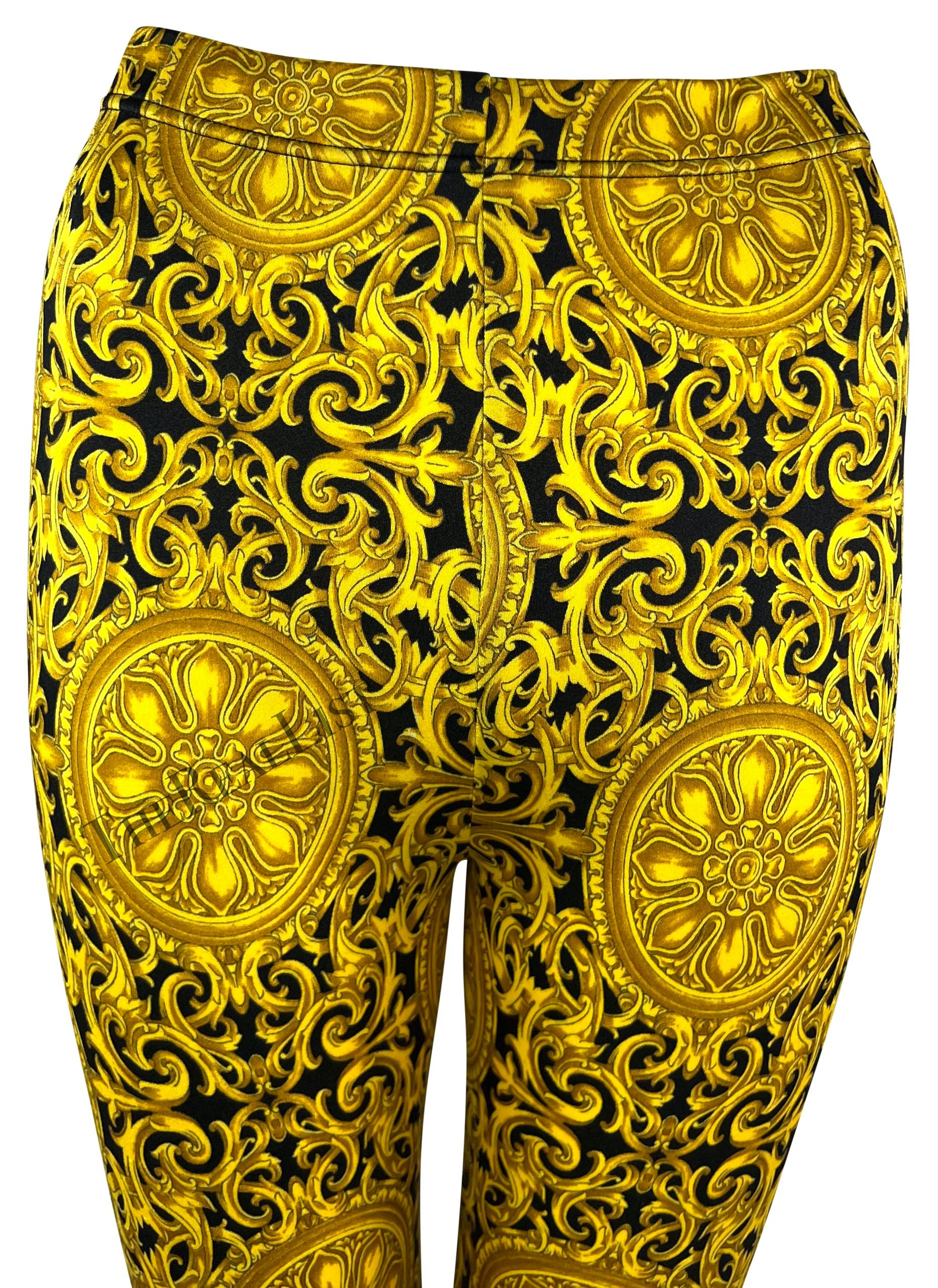 S/S 1992 Gianni Versace Baroque Ocean Motif Tights