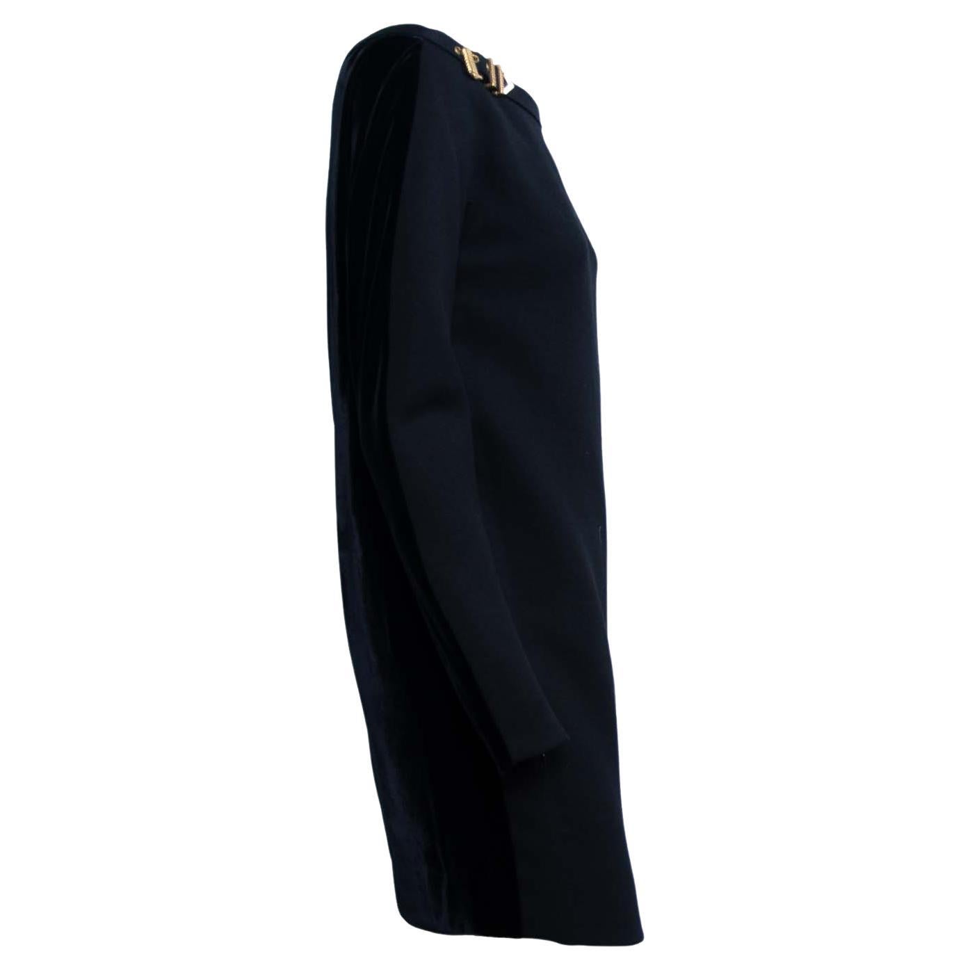 F/W 1992 Gianni Versace Couture 'Miss S&M' Bondage Black Velvet Mini Dress