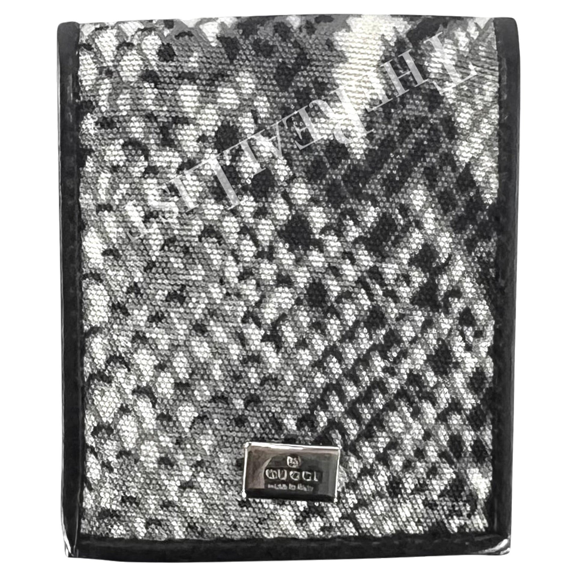 S/S 2000 Gucci by Tom Ford Grey Snake Print Condom Holder