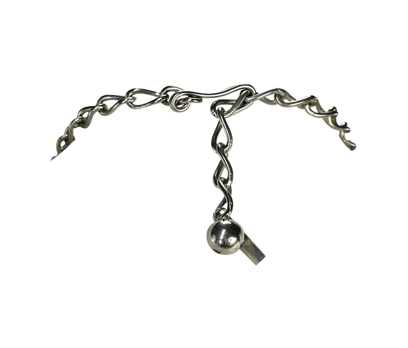 1980s Gianni Versace Oversized Black Lacquer Bead Chain Necklace - RealList