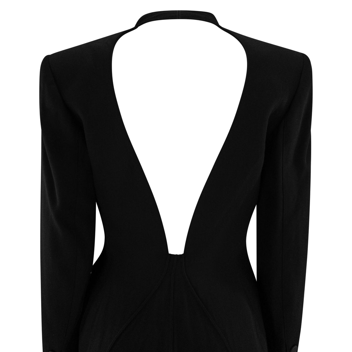 1990s Claude Montana Black Cutout Blazer Jacket - RealList
