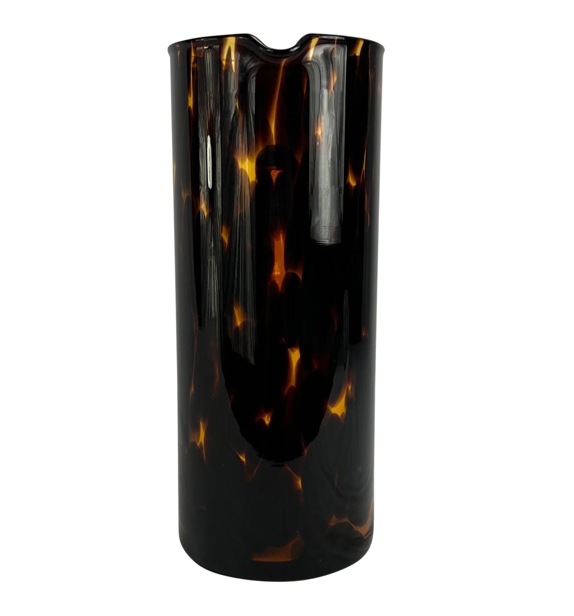 1990s Gucci by Tom Ford Brown Blown Murano Glass Tortoiseshell Pitcher - RealList