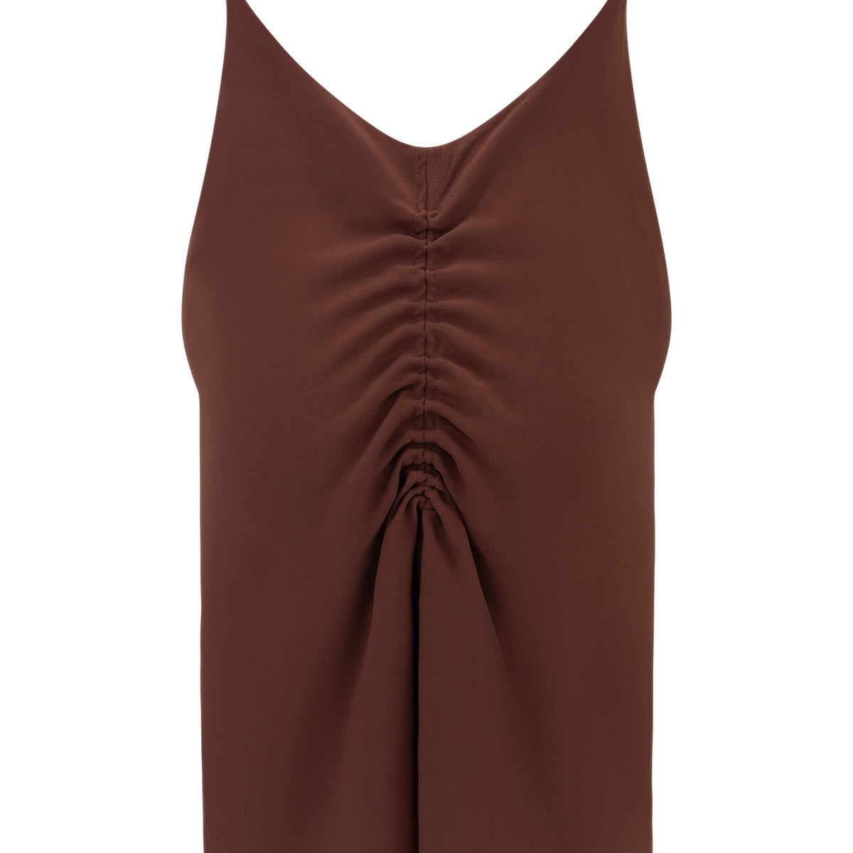 1990s Salvatore Ferragamo Backless Brown Cowl Neck Flare Cocktail Dress - RealList