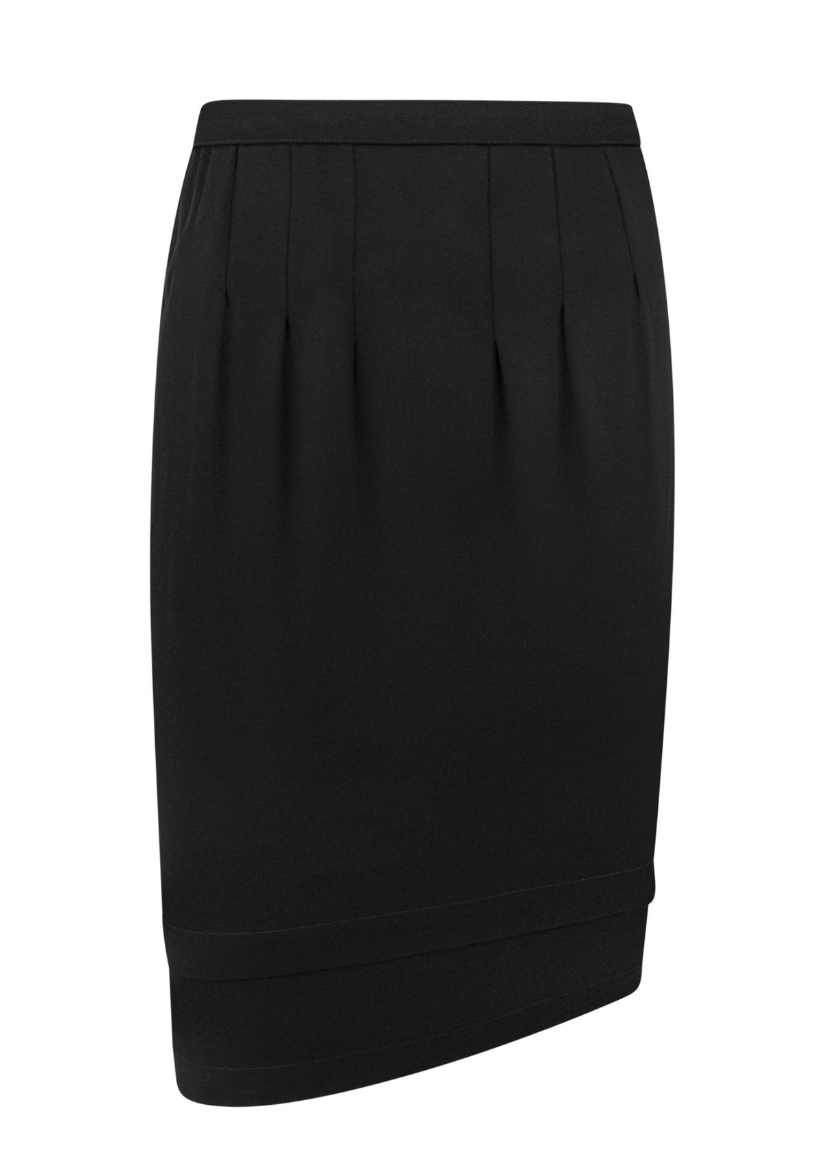 1990s Thierry Mugler Black Wool Tiered Capelet Hourglass Skirt Suit - RealList