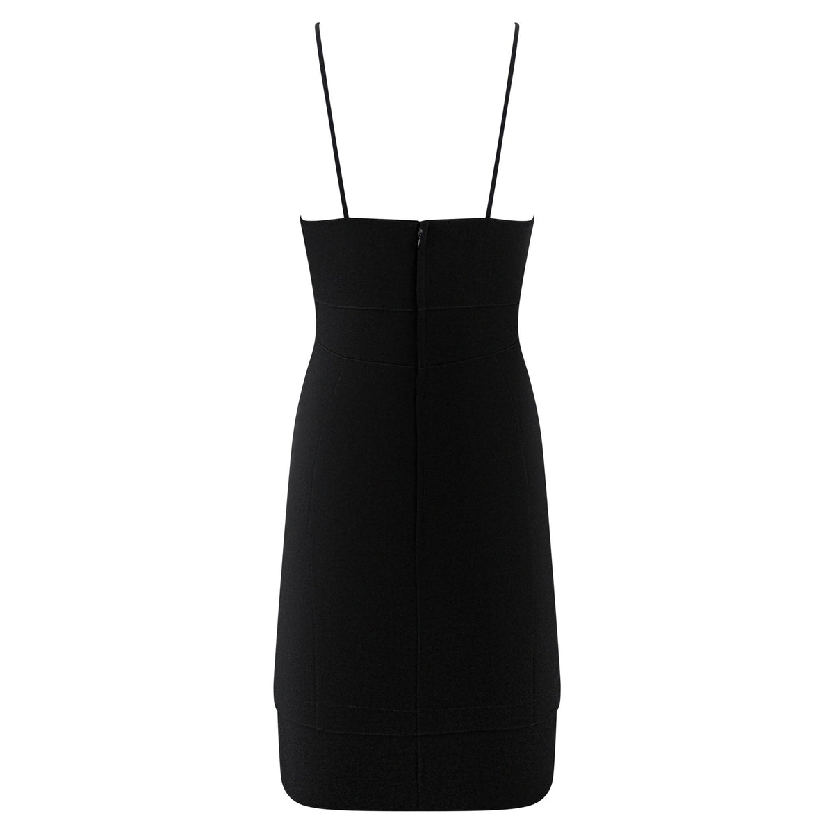 1990s Thierry Mugler Little Black Tiered Knee-Length Slip Dress - RealList