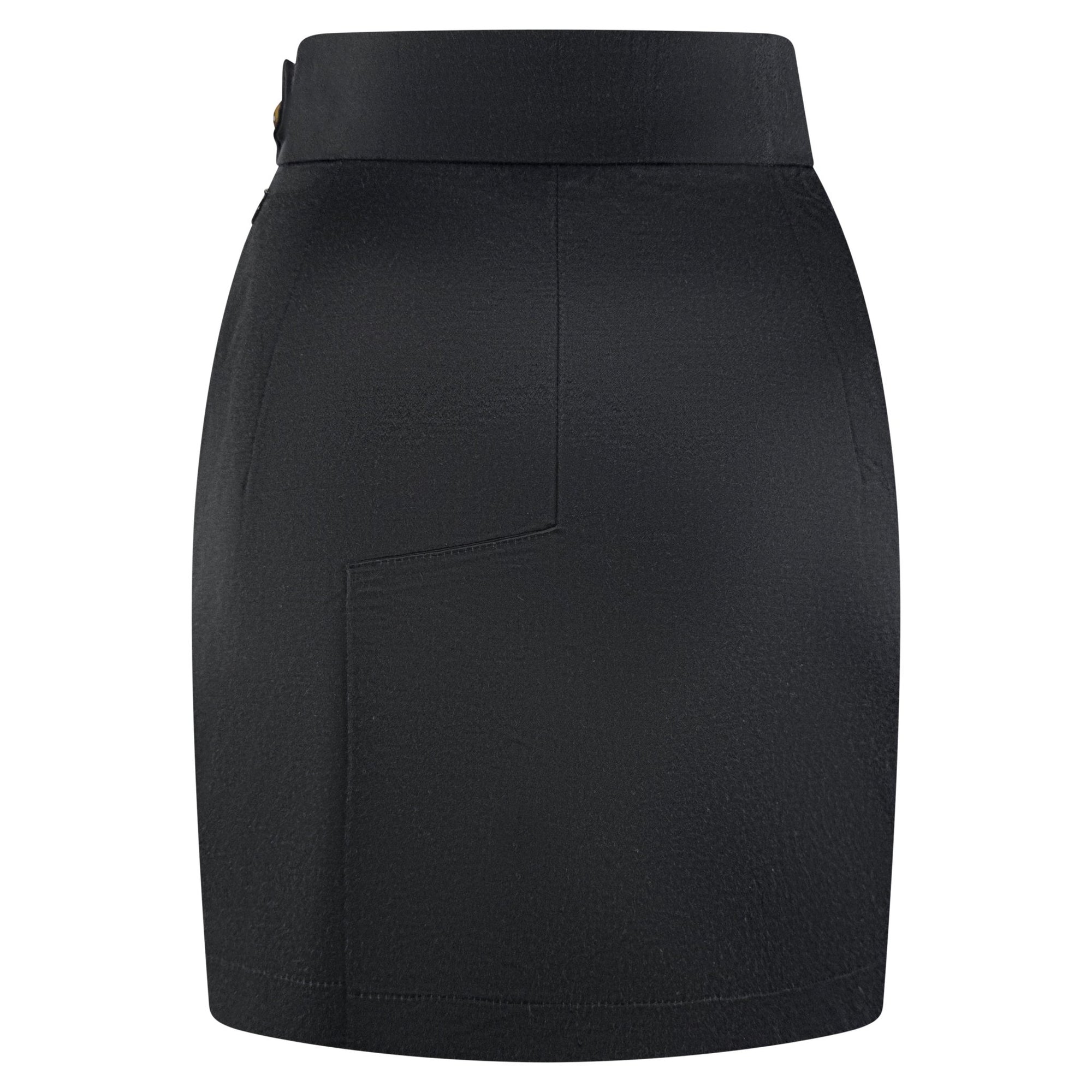 1990s Vivienne Westwood Black Satin Bustier Crop Top Mini Skirt Set - RealList