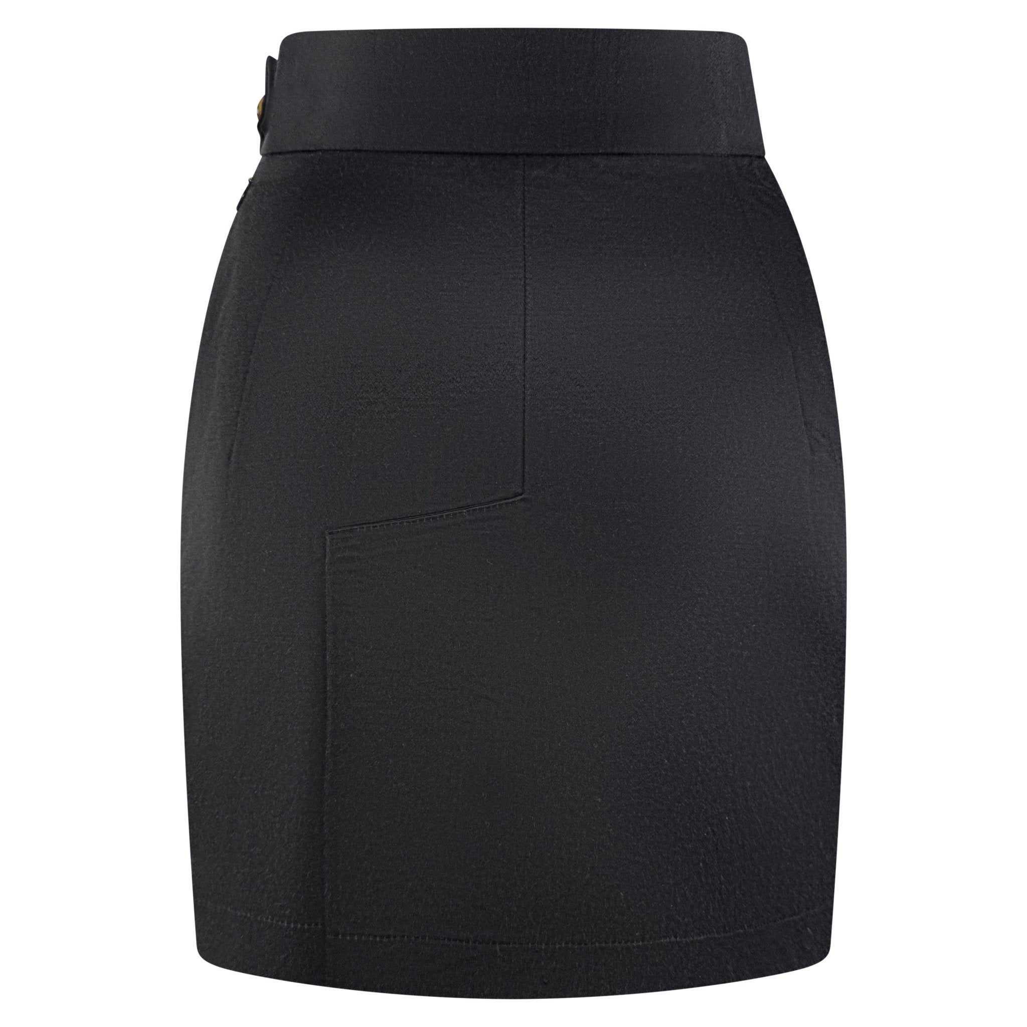 1990s Vivienne Westwood Black Satin Bustier Crop Top Mini Skirt Set - RealList