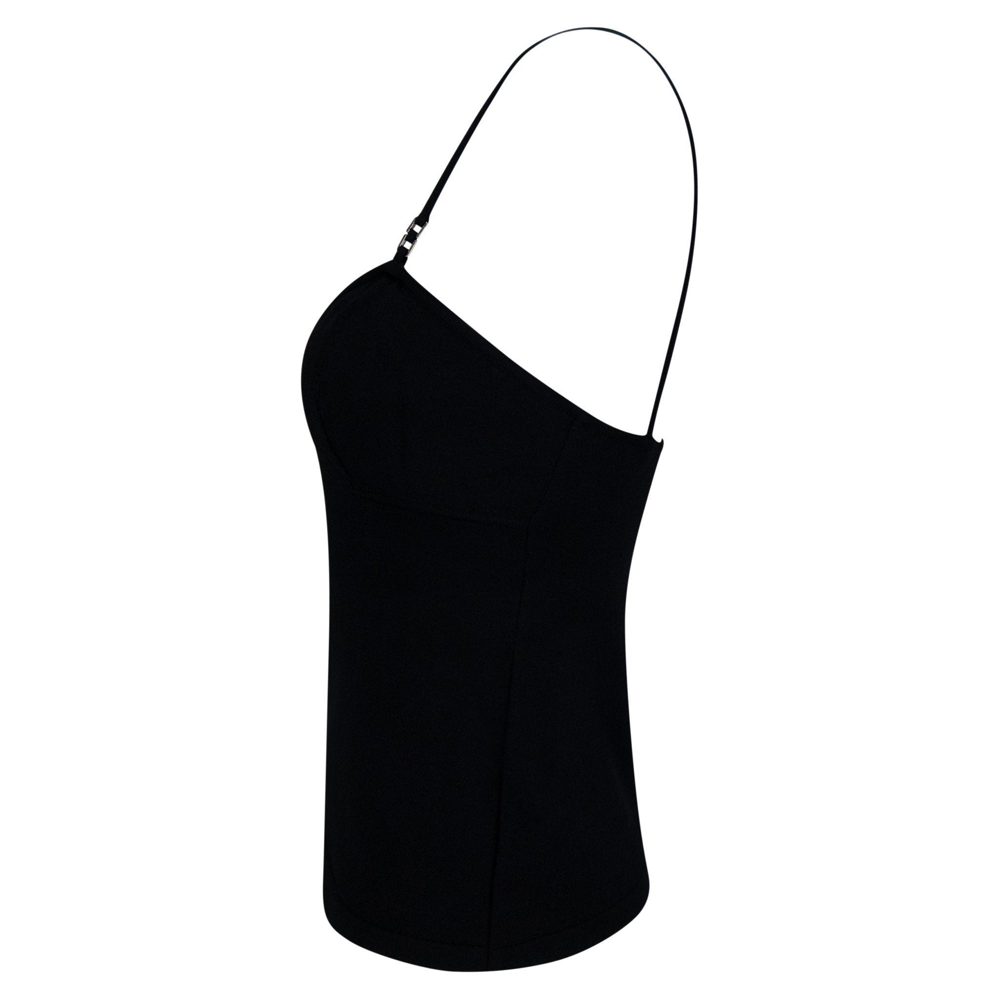 1999 Gucci by Tom Ford Black Knit Metal Accent Tank Top - RealList