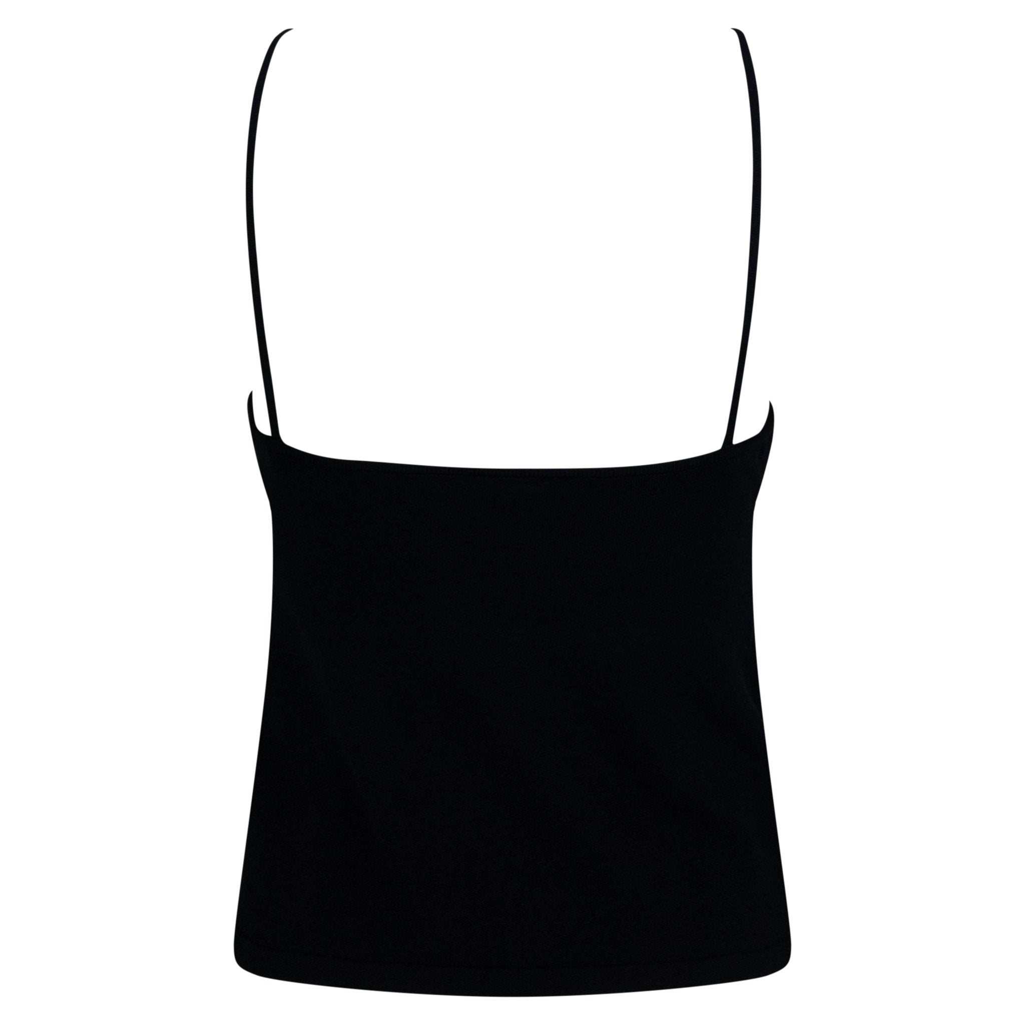 1999 Gucci by Tom Ford Black Knit Metal Accent Tank Top - RealList