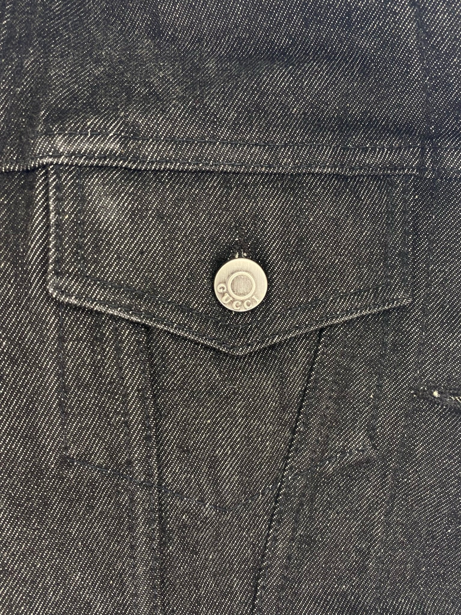 1999 Gucci by Tom Ford Denim Jacket with Web Accents - RealList