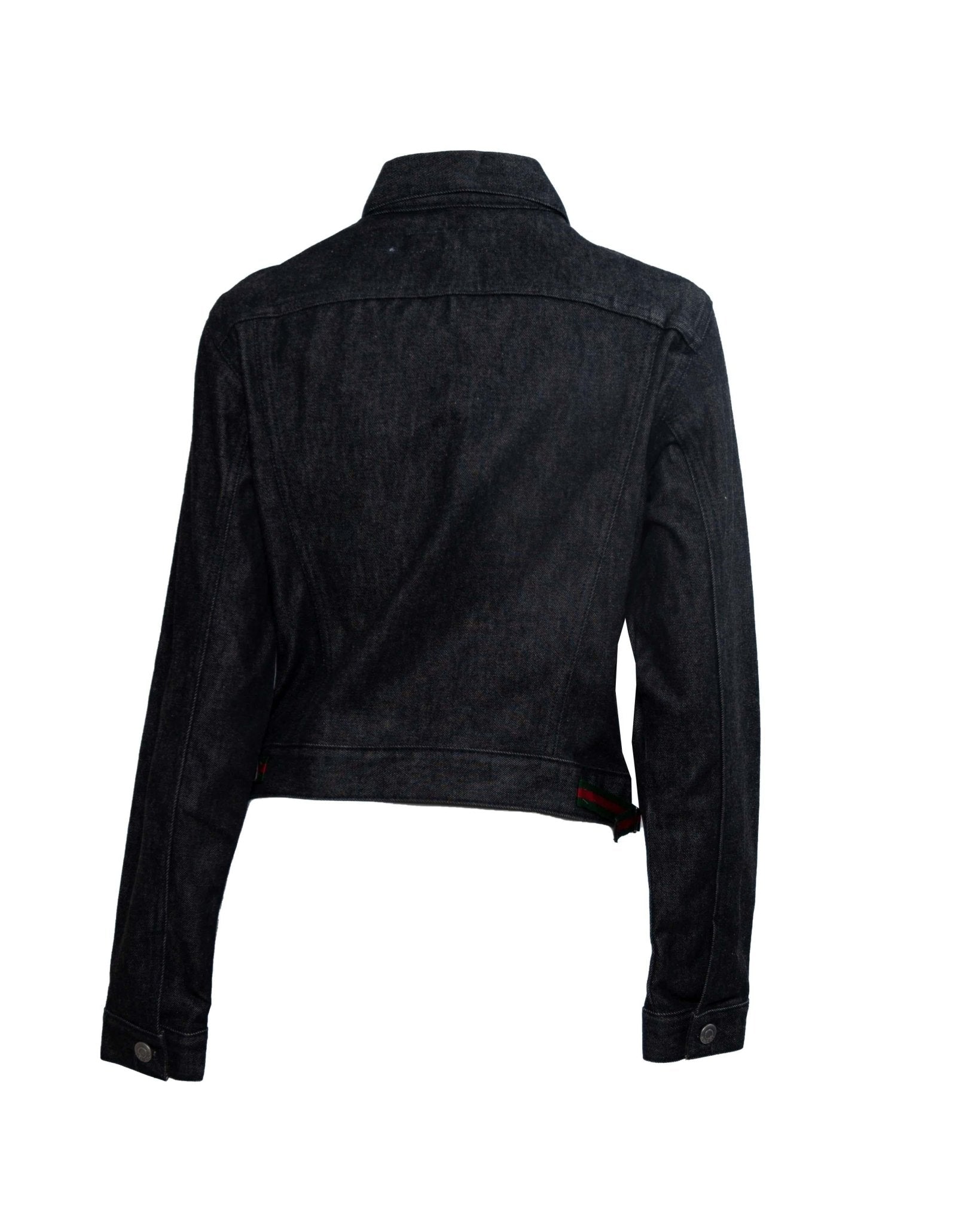 1999 Gucci by Tom Ford Denim Jacket with Web Accents - RealList