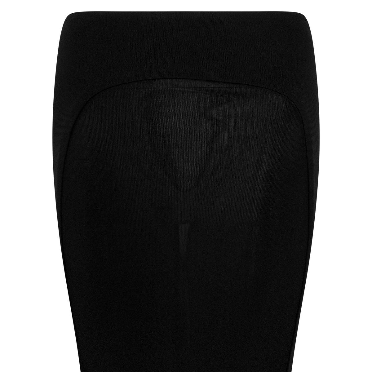 2000s Yigal Azrouël Bodycon Semi-Sheer Panel Black Skirt - RealList