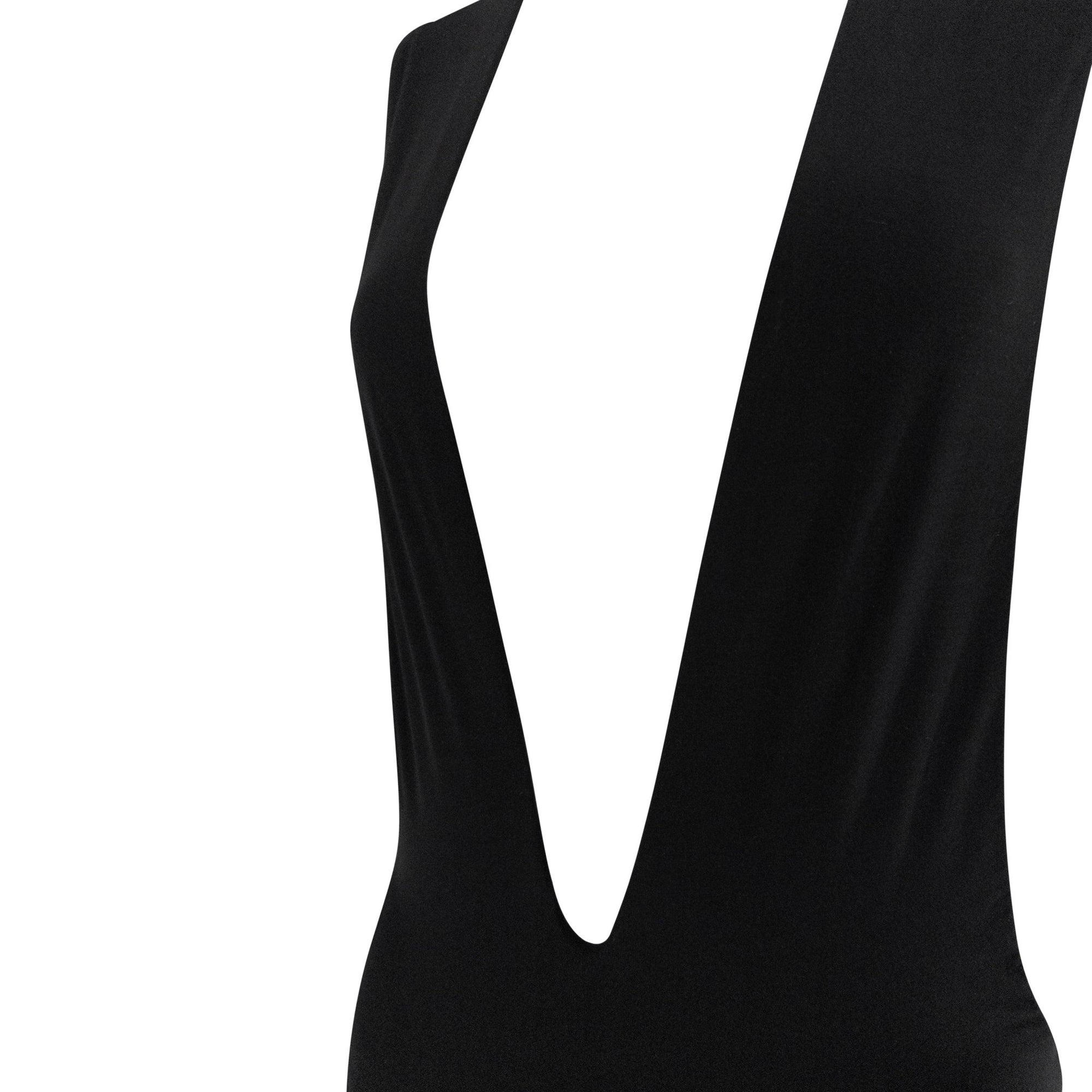 2000s Yves Saint Laurent by Tom Ford Black Plunging One - Piece Swimsuit - RealList