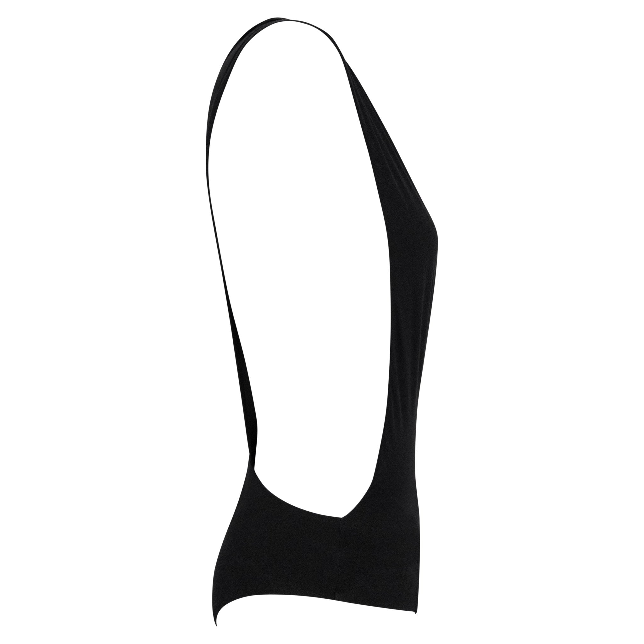 2000s Yves Saint Laurent by Tom Ford Black Plunging One - Piece Swimsuit - RealList