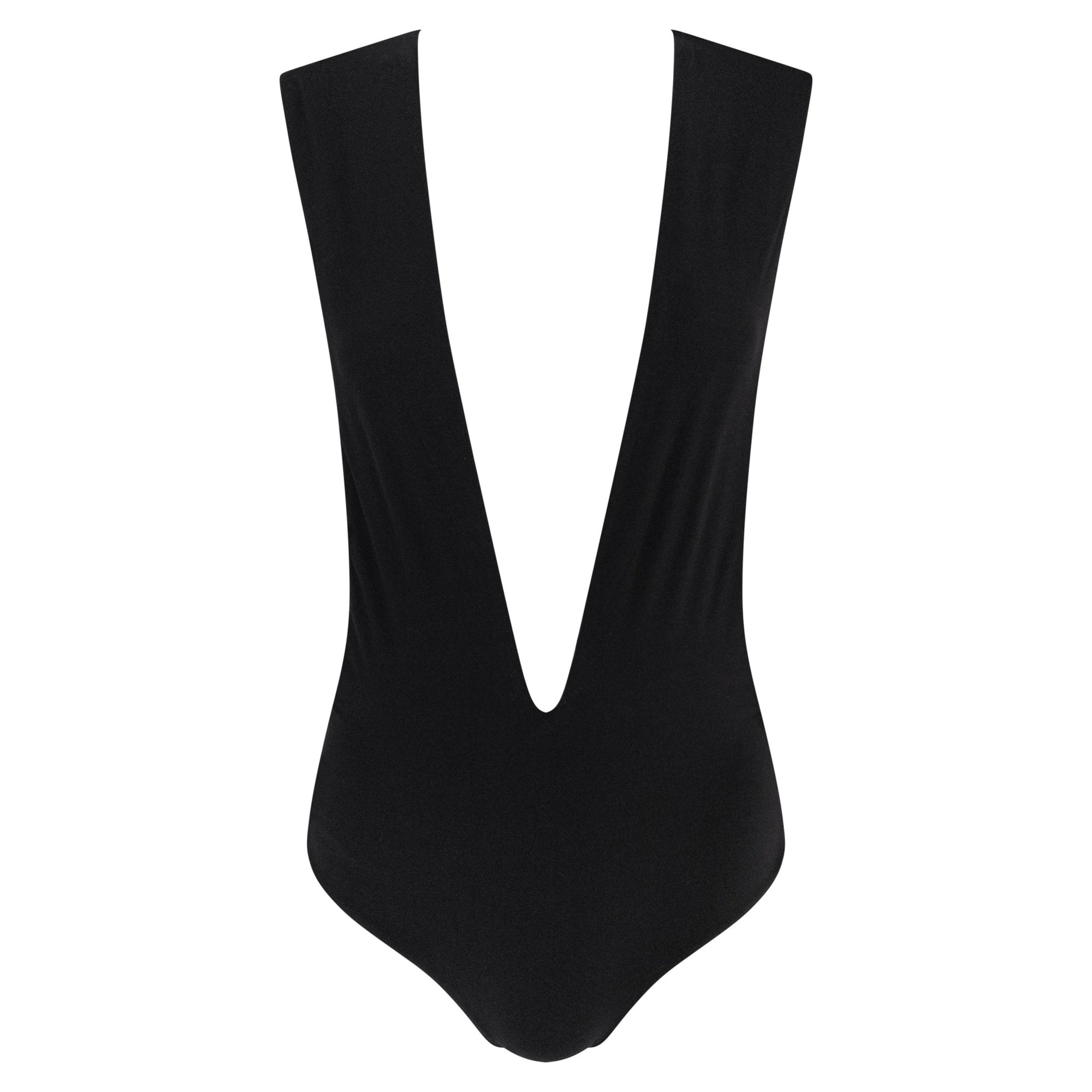 2000s Yves Saint Laurent by Tom Ford Black Plunging One - Piece Swimsuit - RealList