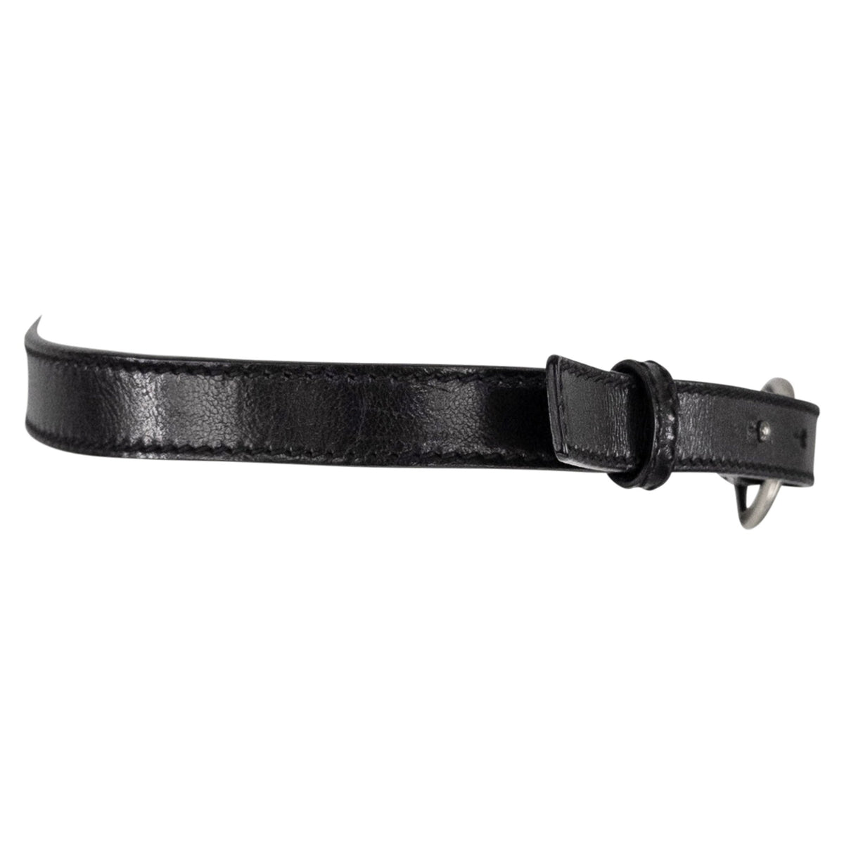 2000s Yves Saint Laurent by Tom Ford Mombasa Horn Black Leather Belt - RealList