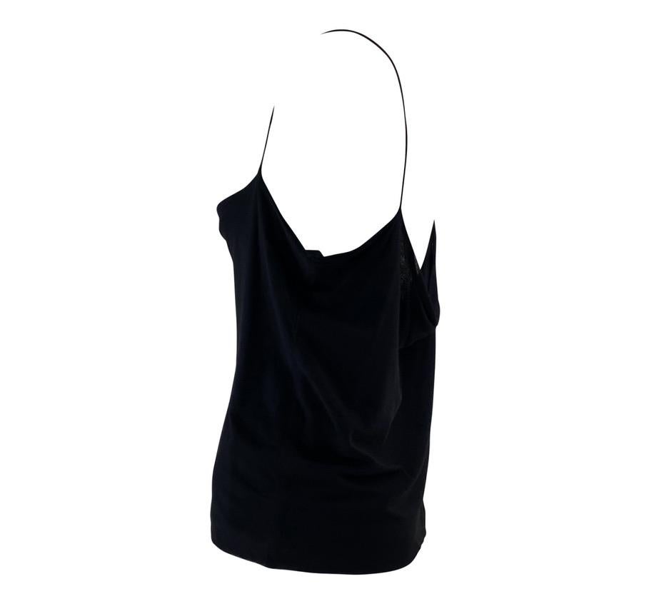 S/S 1997 Gucci by Tom Ford Sheer Navy Tank Top