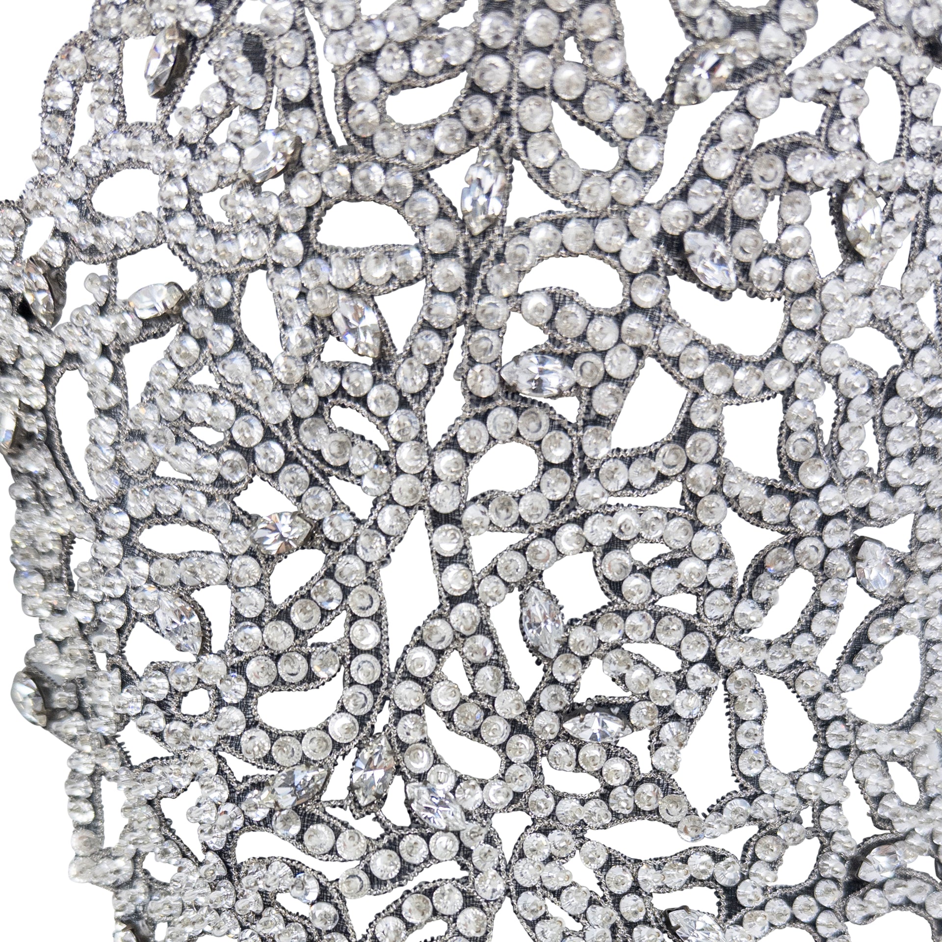 F/W 2003 Giorgio Armani Crystal Rhinestone Beaded Silk Filigree Sleeveless Vest Top