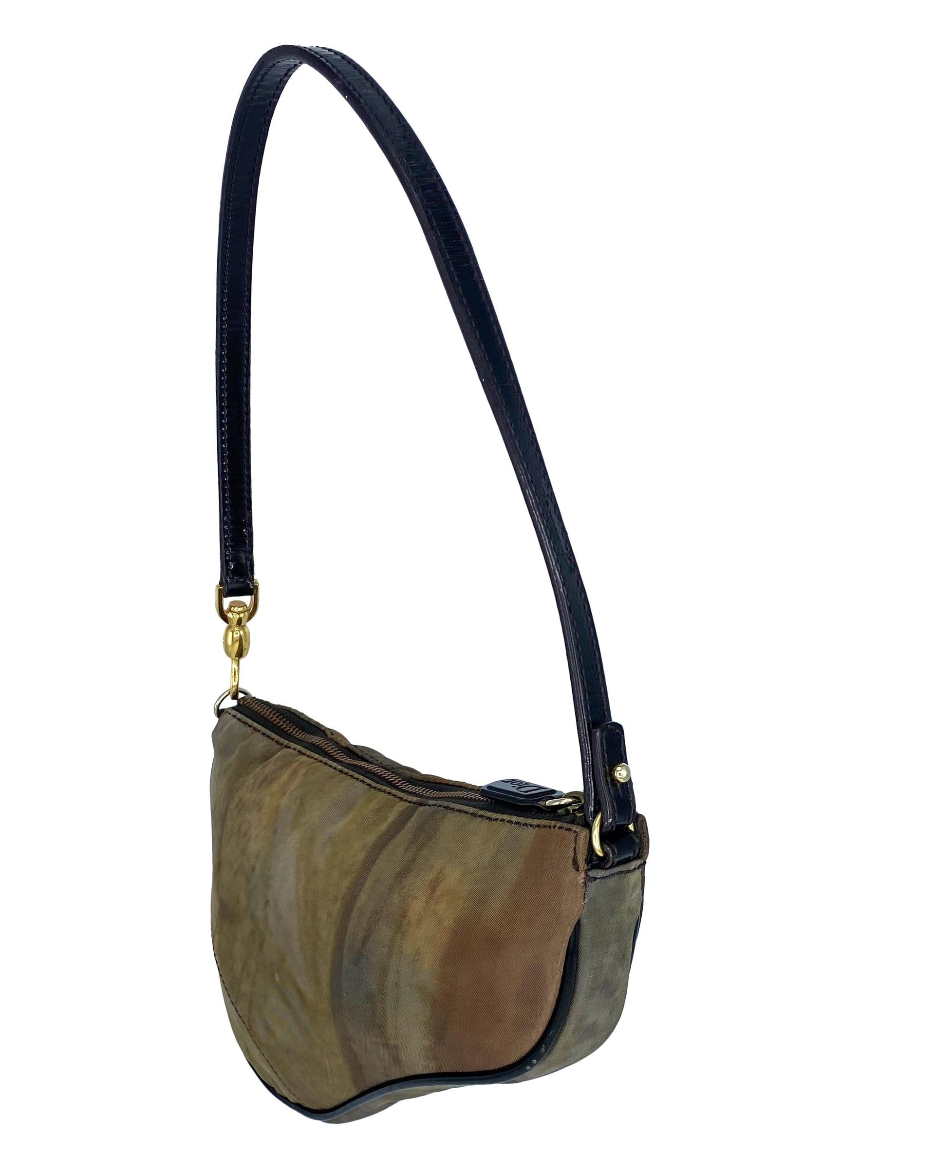 F/W 2001 Christian Dior by John Galliano Abstract Nylon Saddle Bag Pochette