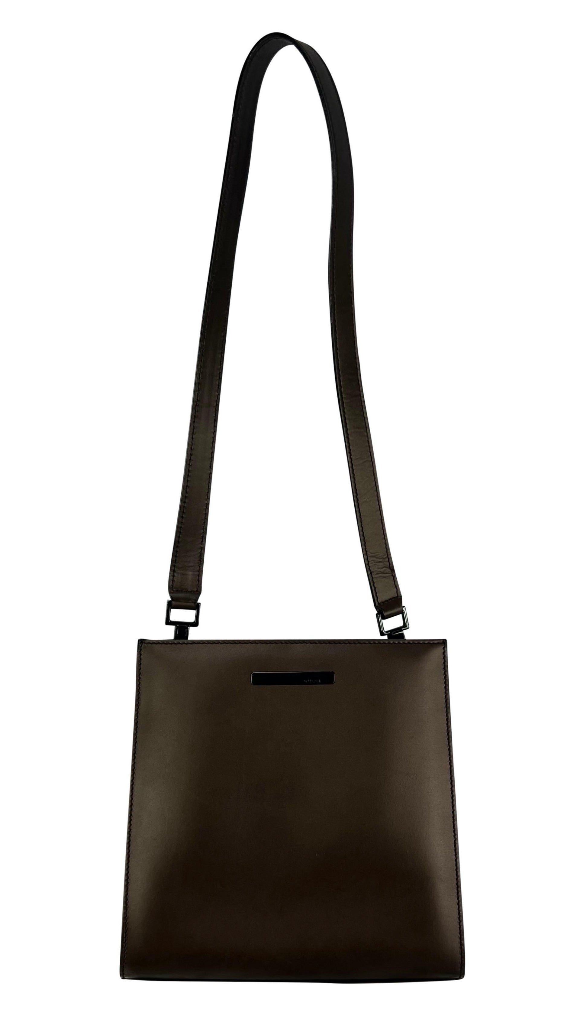 S/S 1997 Gucci by Tom Ford Metallic Leather Convertible Crossbody Clutch