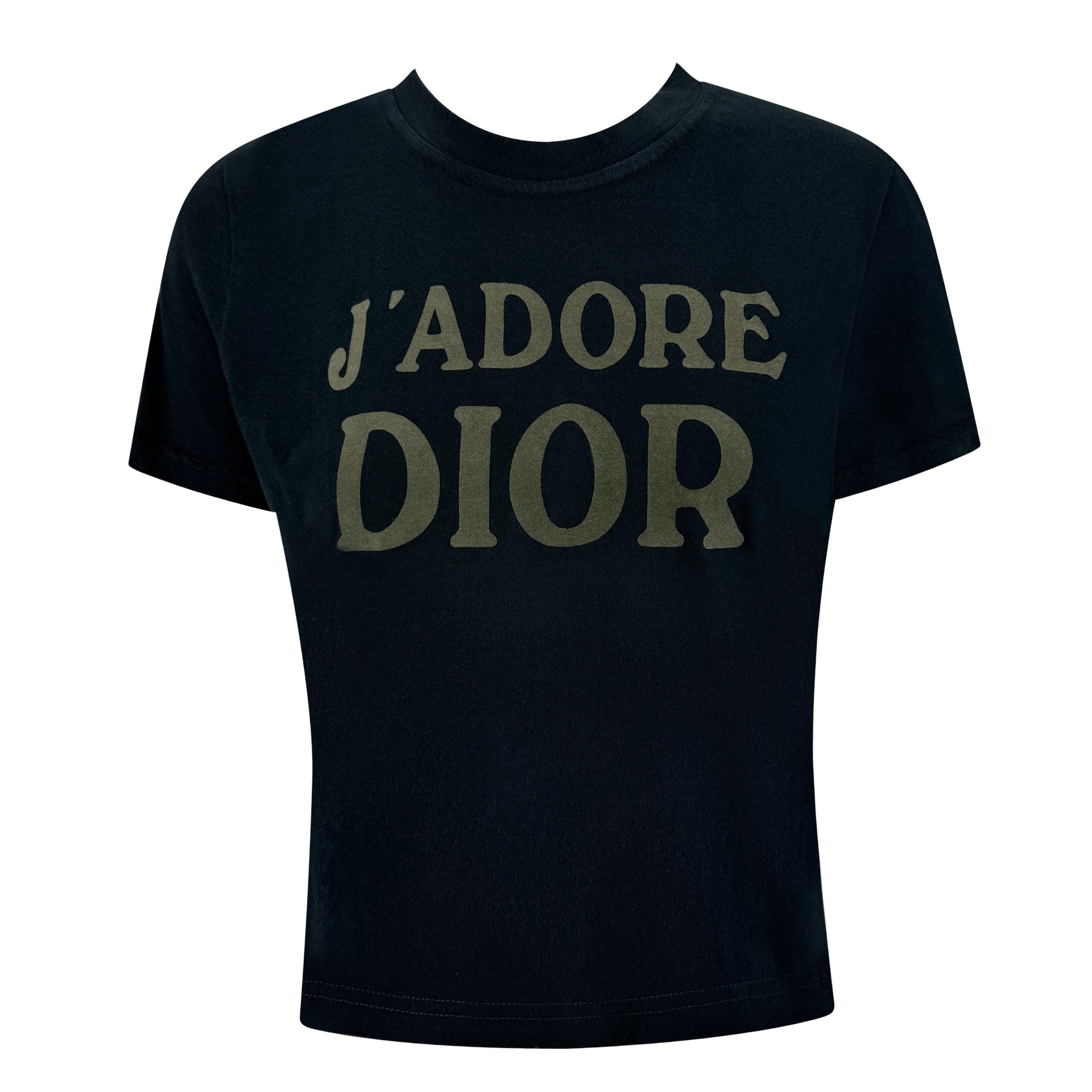 F/W 2003 Christian Dior by John Galliano 'J'Adore Dior' Black T-Shirt