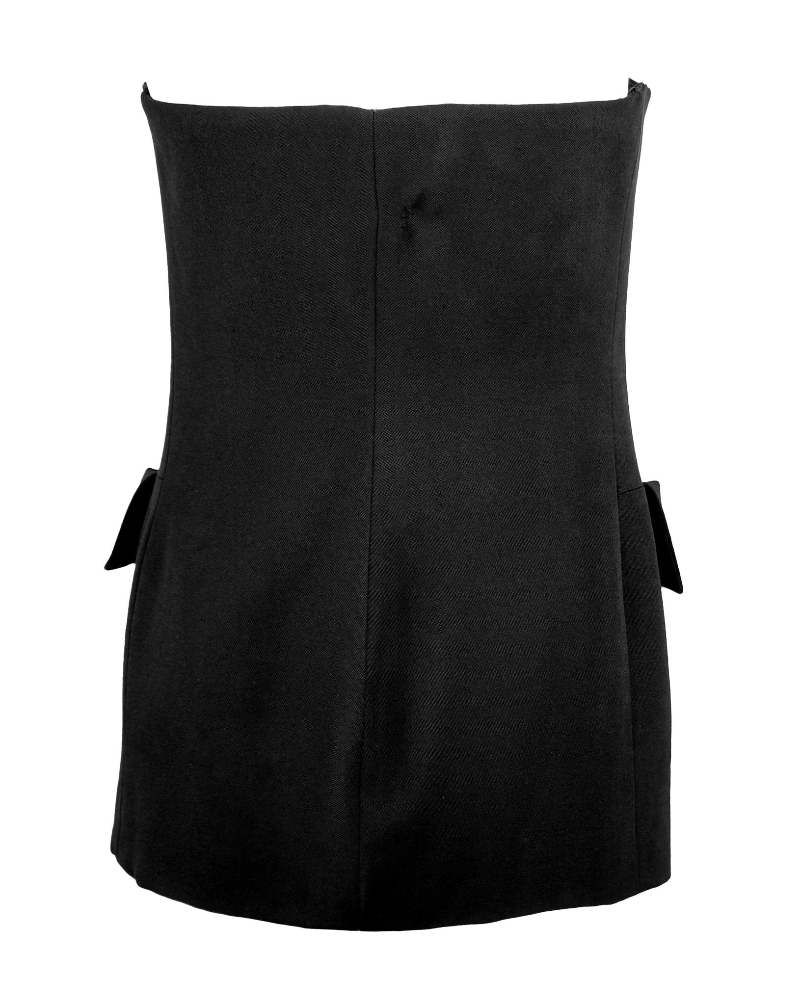 Cruise 1989 Yves Saint Laurent Rive Gauche Double Breasted Corset Mini Dress - RealList