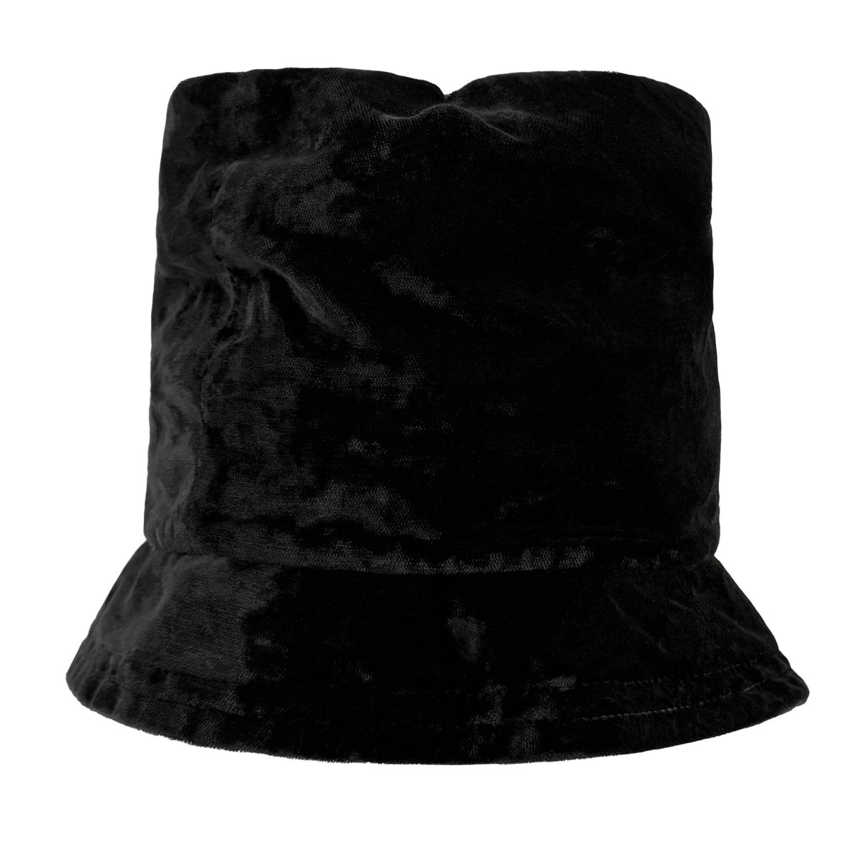 Early 1990s Dolce & Gabbana Black Velvet Unstructured Bucket Hat - RealList