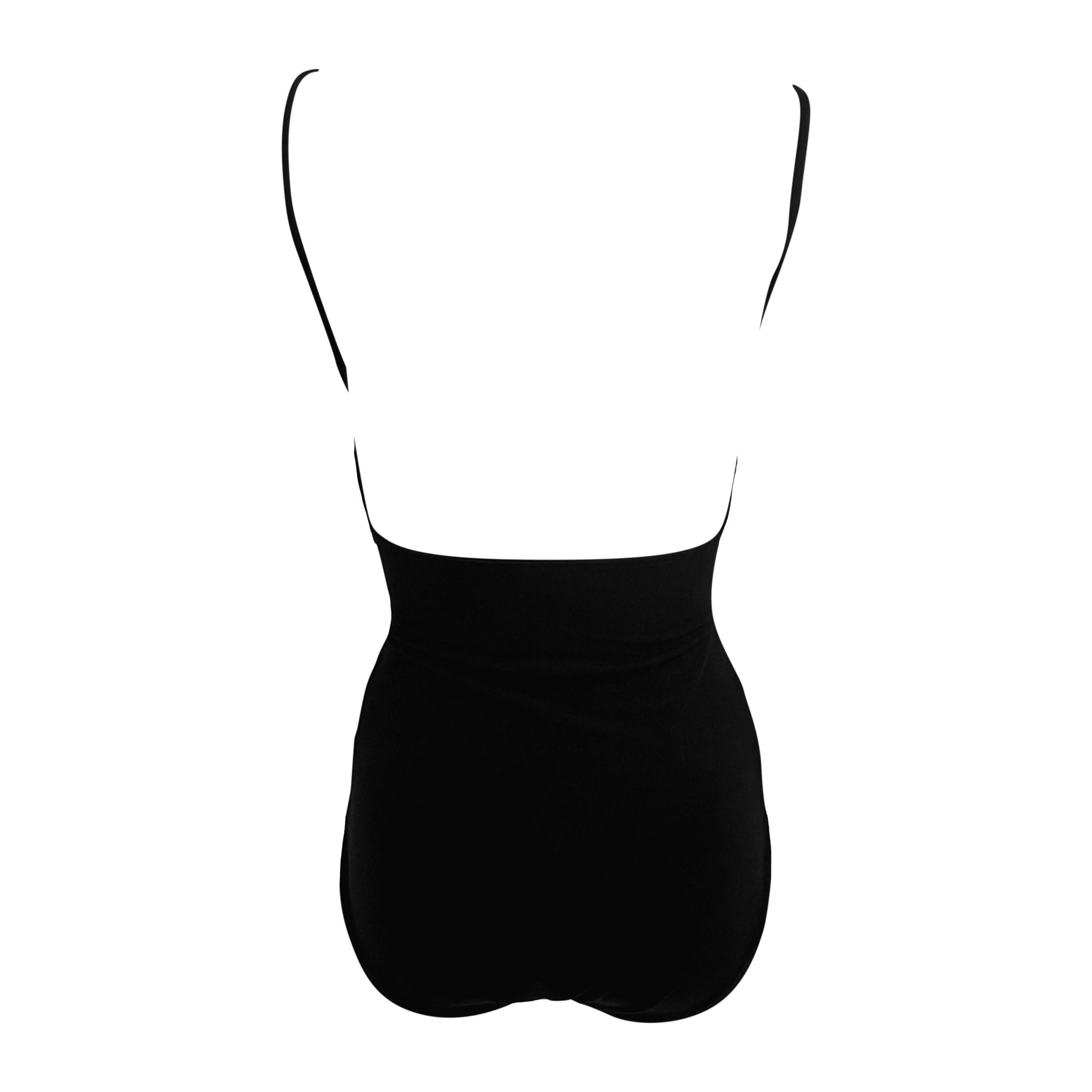 Early 1990s Norma Kamali Black Viscose Ruched Cutout Bodysuit Swimsuit - RealList