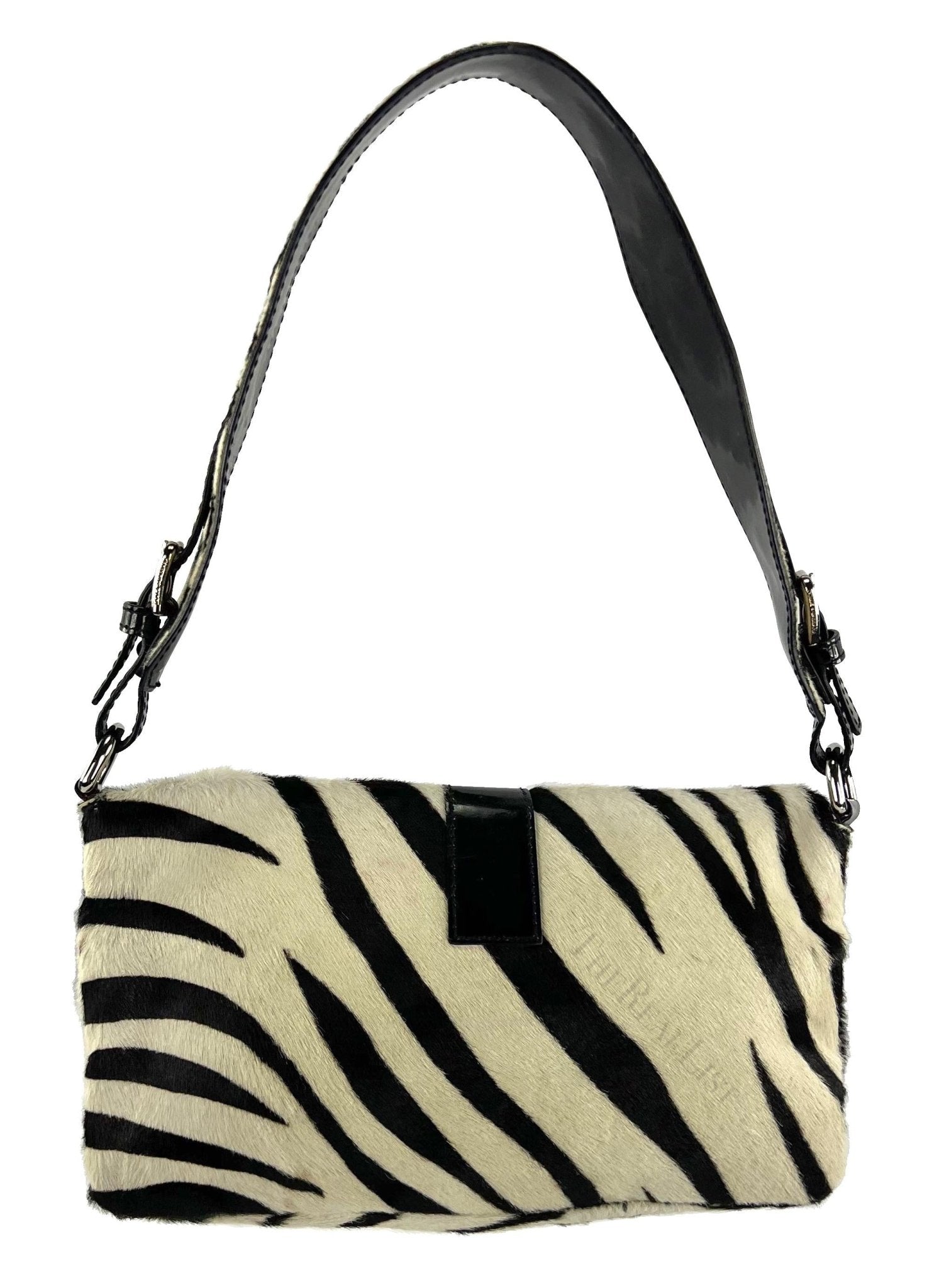 Early 2000s Dolce and Gabbana Zebra Pony Hair Shoulder Bag - RealList