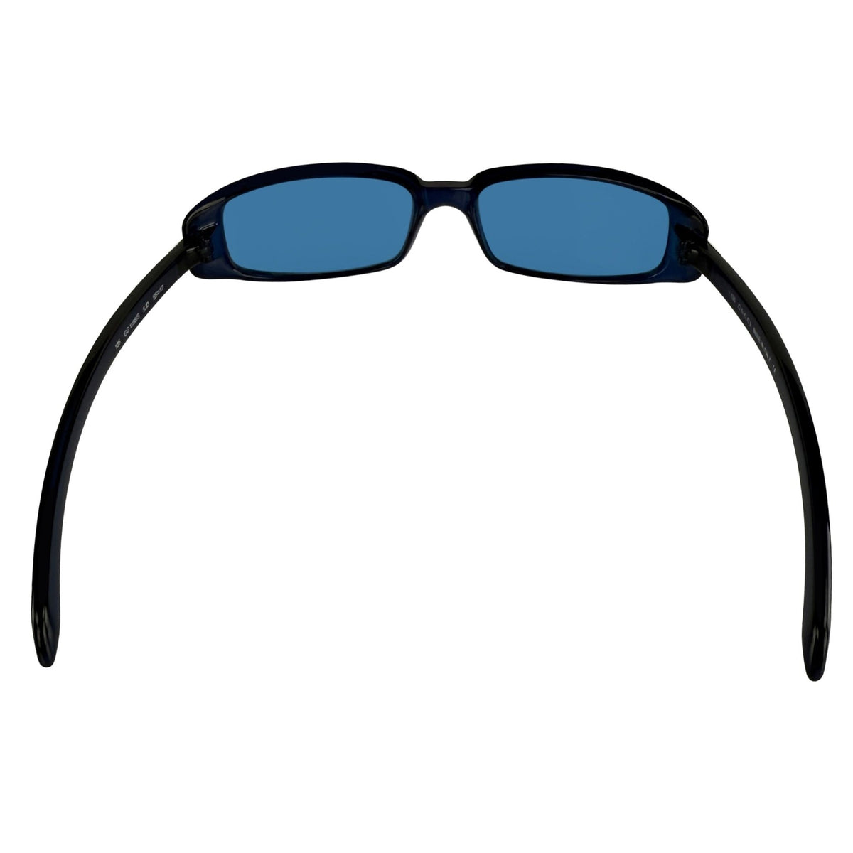 Early 2000s Gucci by Tom Ford Blue Monochromatic Acrylic Thin Frame Sunglasses - RealList