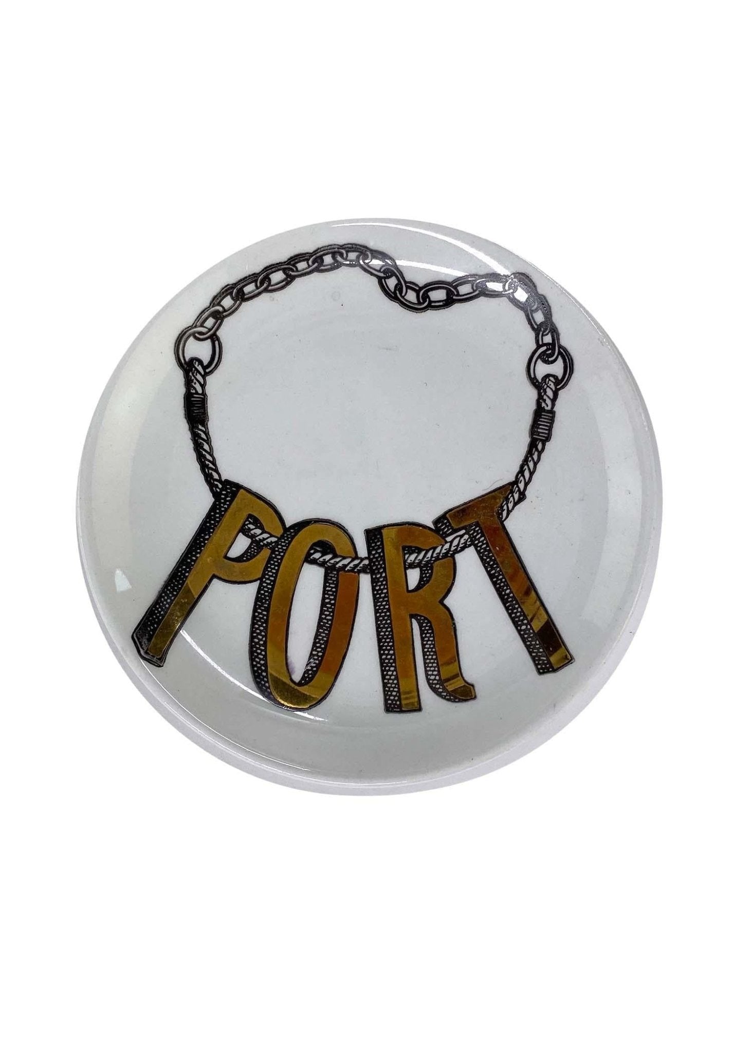 Fornasetti Liquor Themed Six Piece 3" Coaster Set - 'Vini e Liquori' - RealList