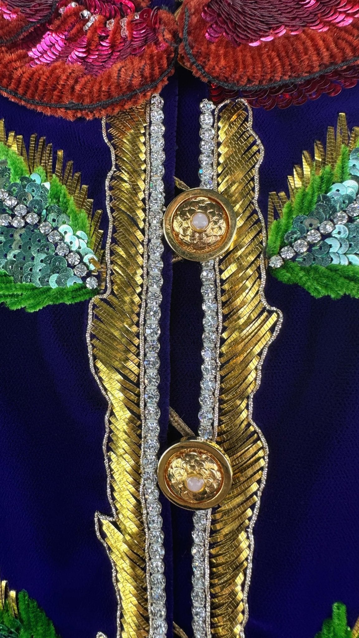 F/W 1978 Yves Saint Laurent Haute Couture Purple Lesage Embroidery Floral Jacket - RealList