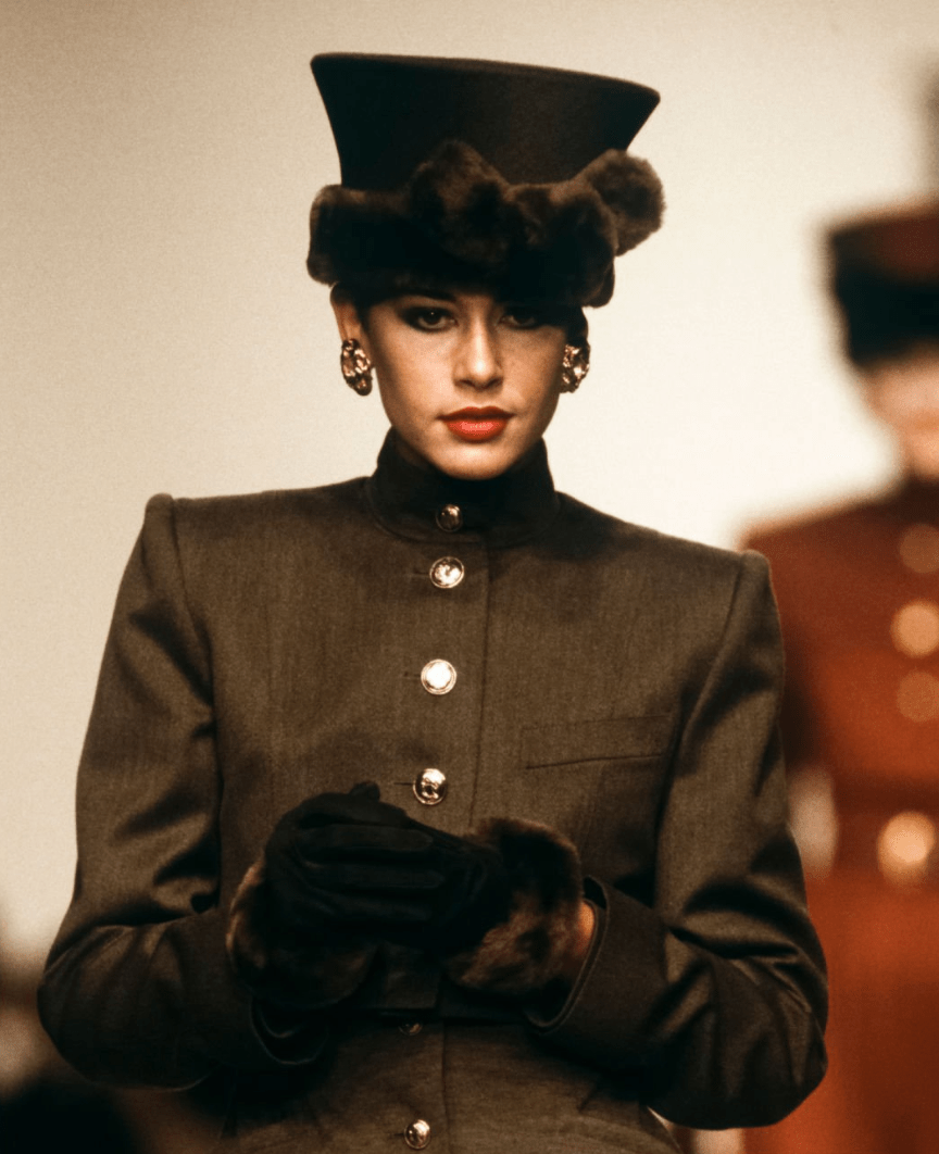 F/W 1988 Lanvin Yellow Felt Sable Mink Bow Trim Pillbox Hat - RealList