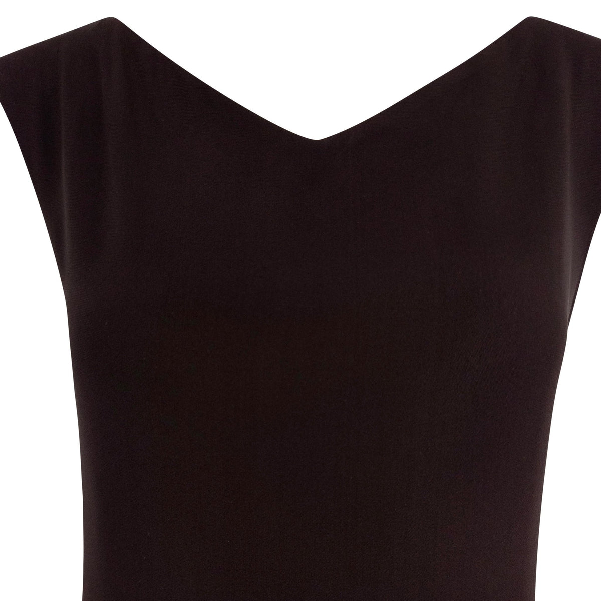 F/W 1991 Calvin Klein Brown Silk Wide V Neck Mini Shift Dress - RealList