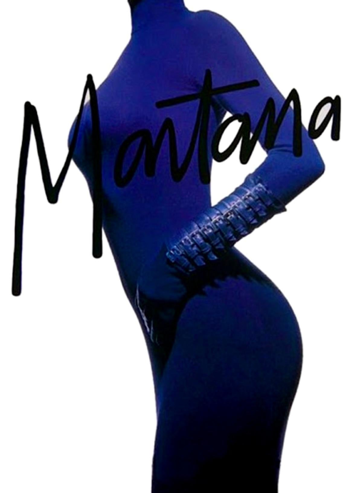 F/W 1992 Claude Montana Runway Blue Ombré Knit Dress - RealList