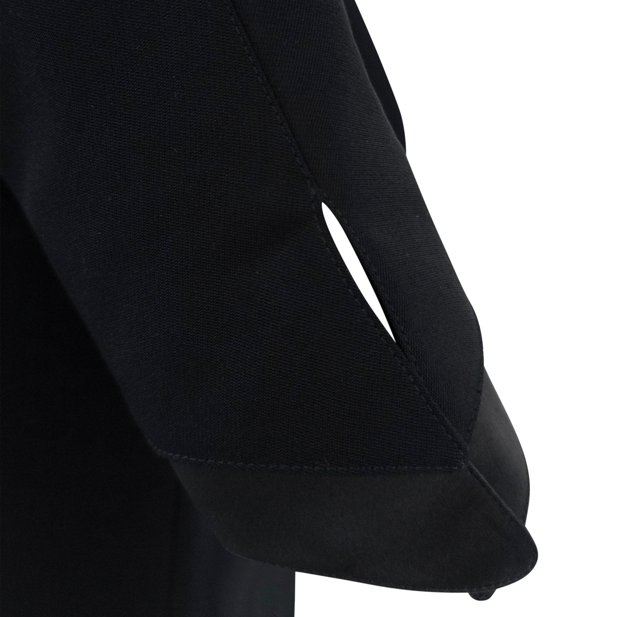 F/W 1992 Thierry Mugler Runway Faux Wrap Cinched Black Skirt Suit - RealList