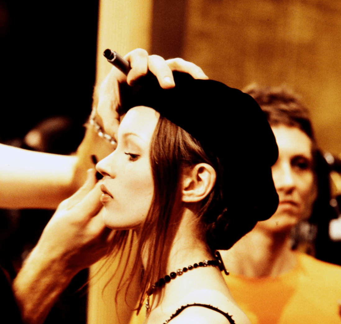 F/W 1993 Donna Karan Runway Dark Army Green Wool Flat Beret Hat - RealList