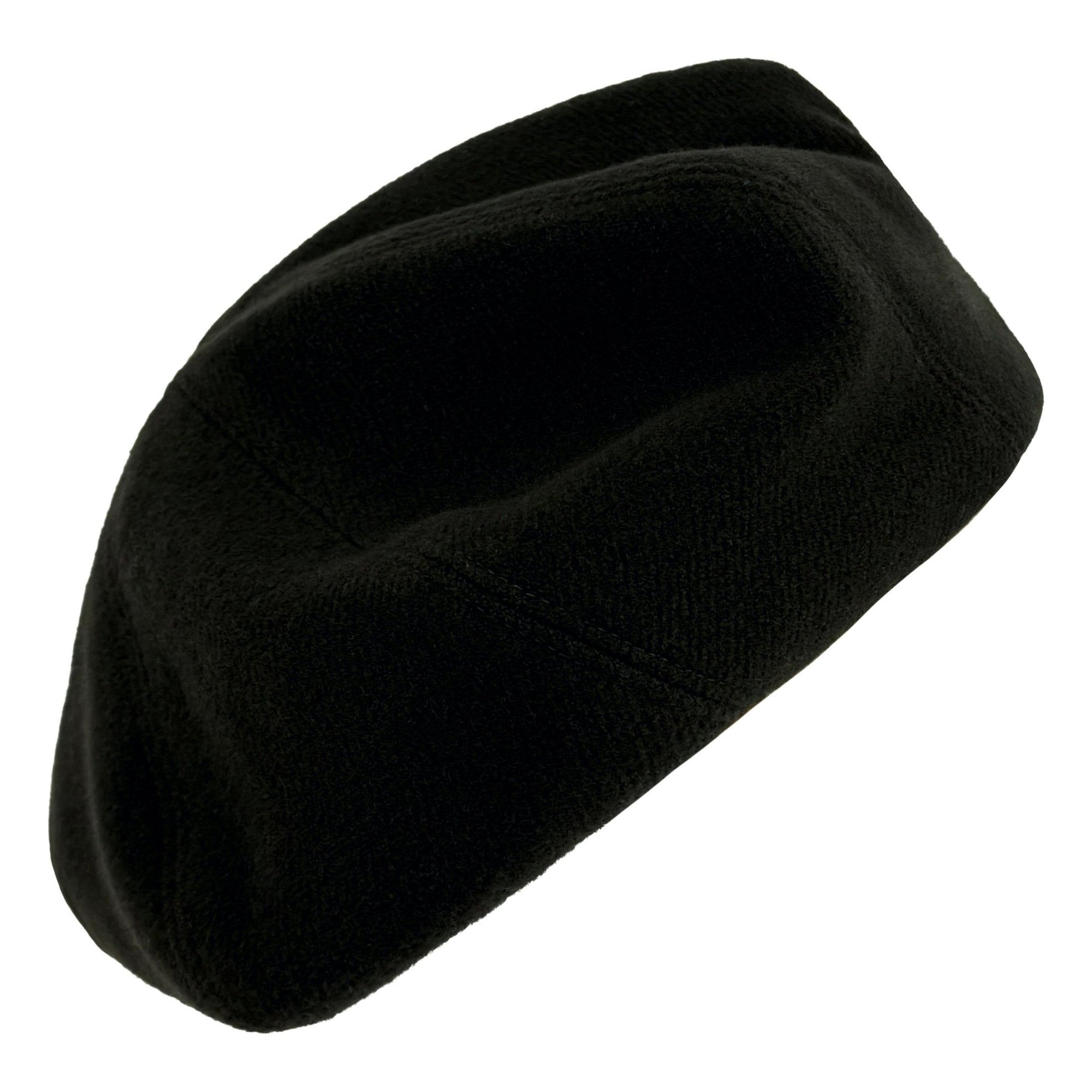 F/W 1993 Donna Karan Runway Dark Army Green Wool Flat Beret Hat - RealList