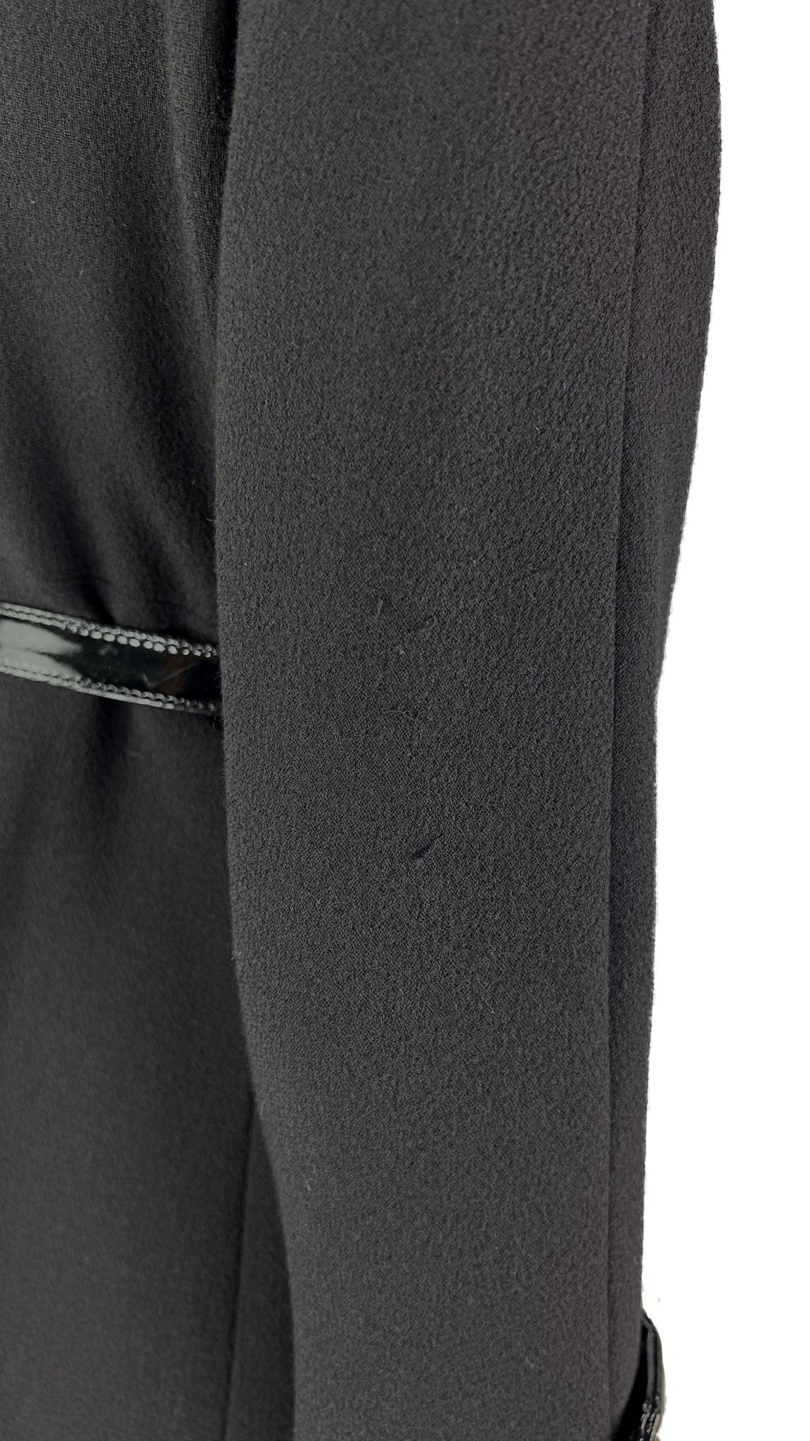 F/W 1994 Gianni Versace Black Patent Leather Belt Gold Medusa Jacket - RealList