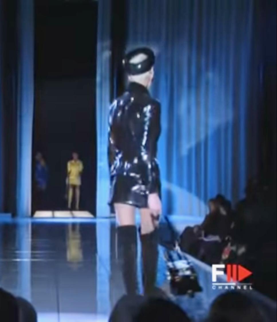 F/W 1994 Gianni Versace Couture Ad Campaign Faux Fur Leopard Print Shoulder Bag - RealList