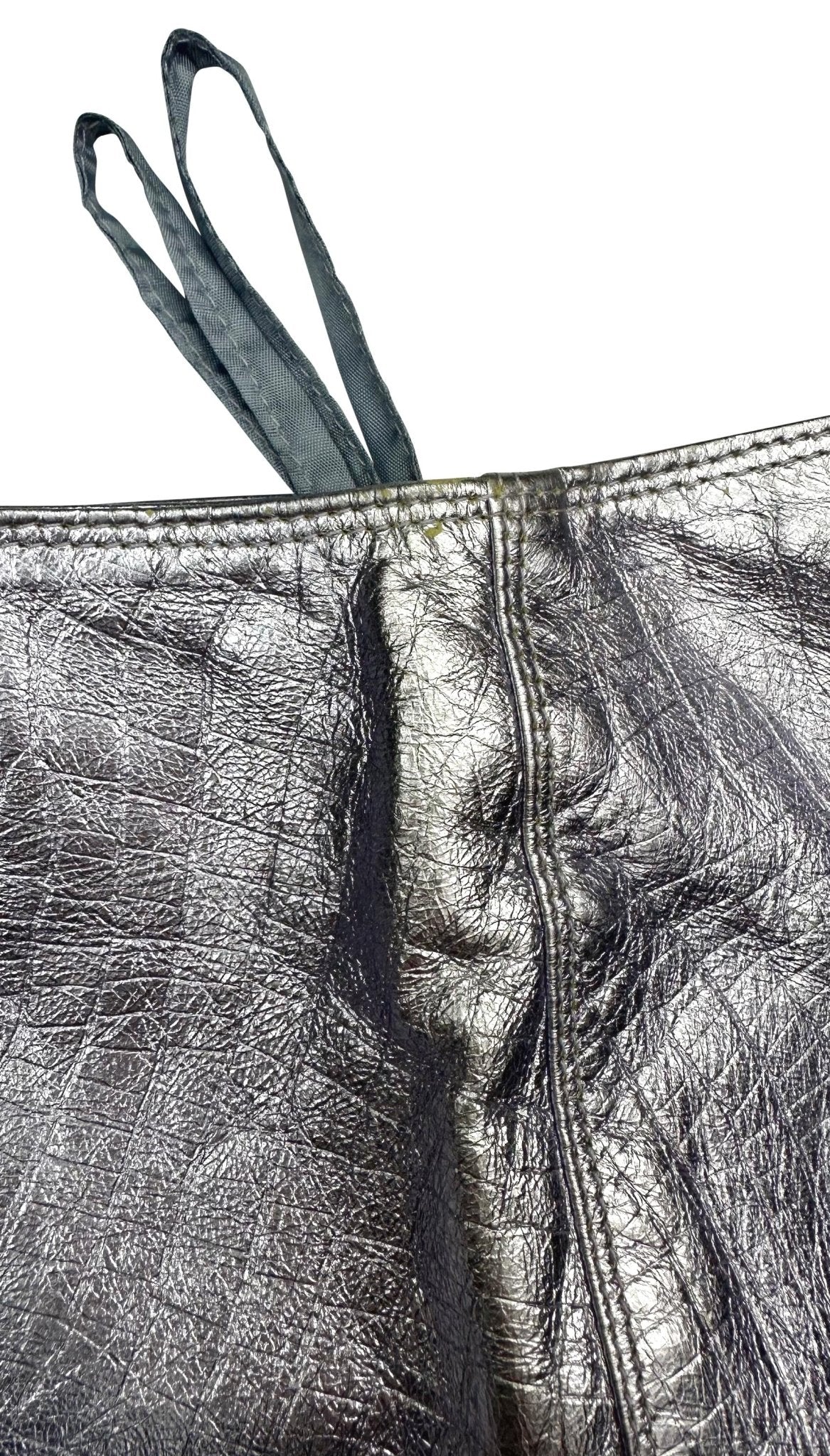 F/W 1994 Gianni Versace Runway Ad Metallic Lavender Embossed Mini Skirt - RealList