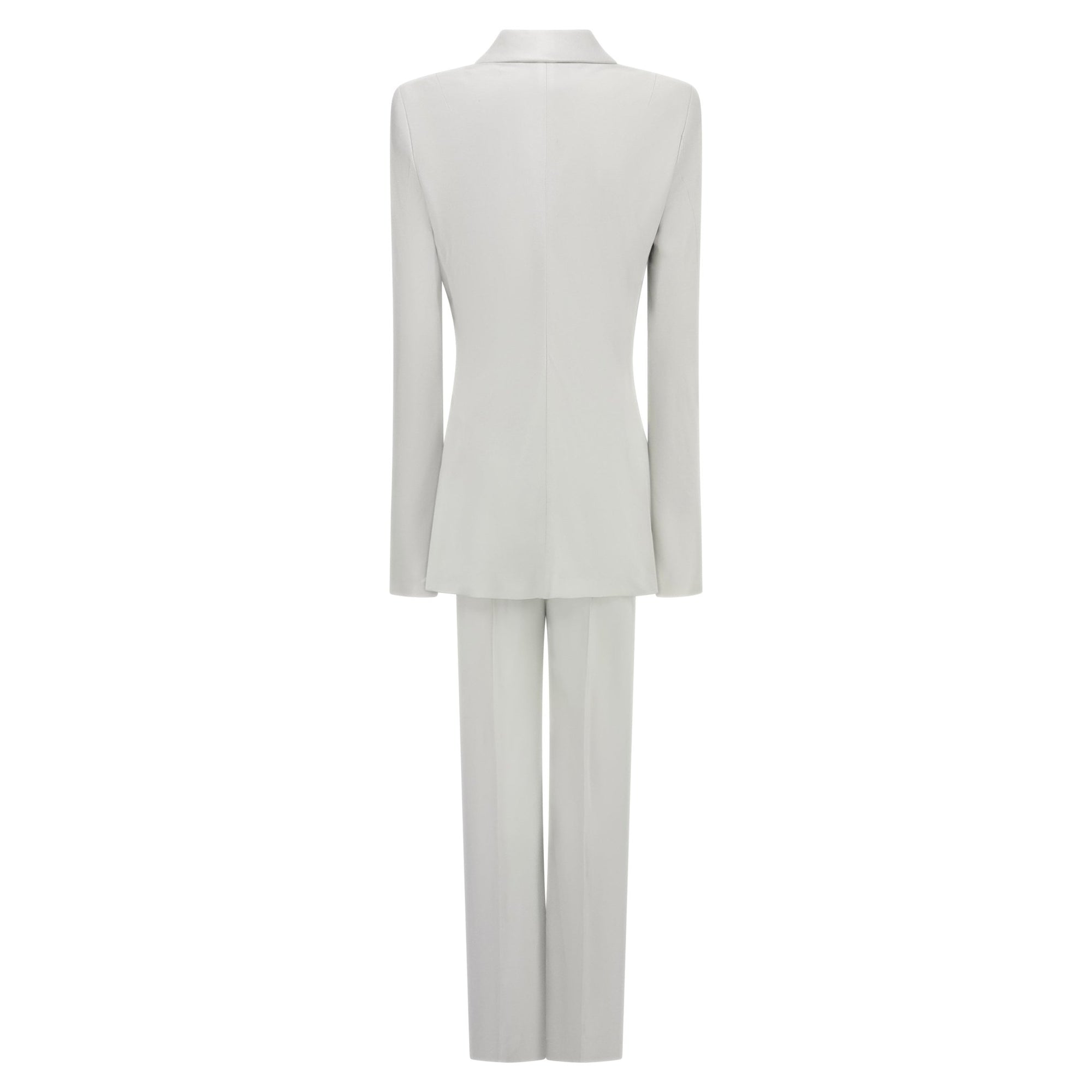 F/W 1994 John Galliano Runway Iceberg Blue Satin Double Breasted Oversized Suit - RealList