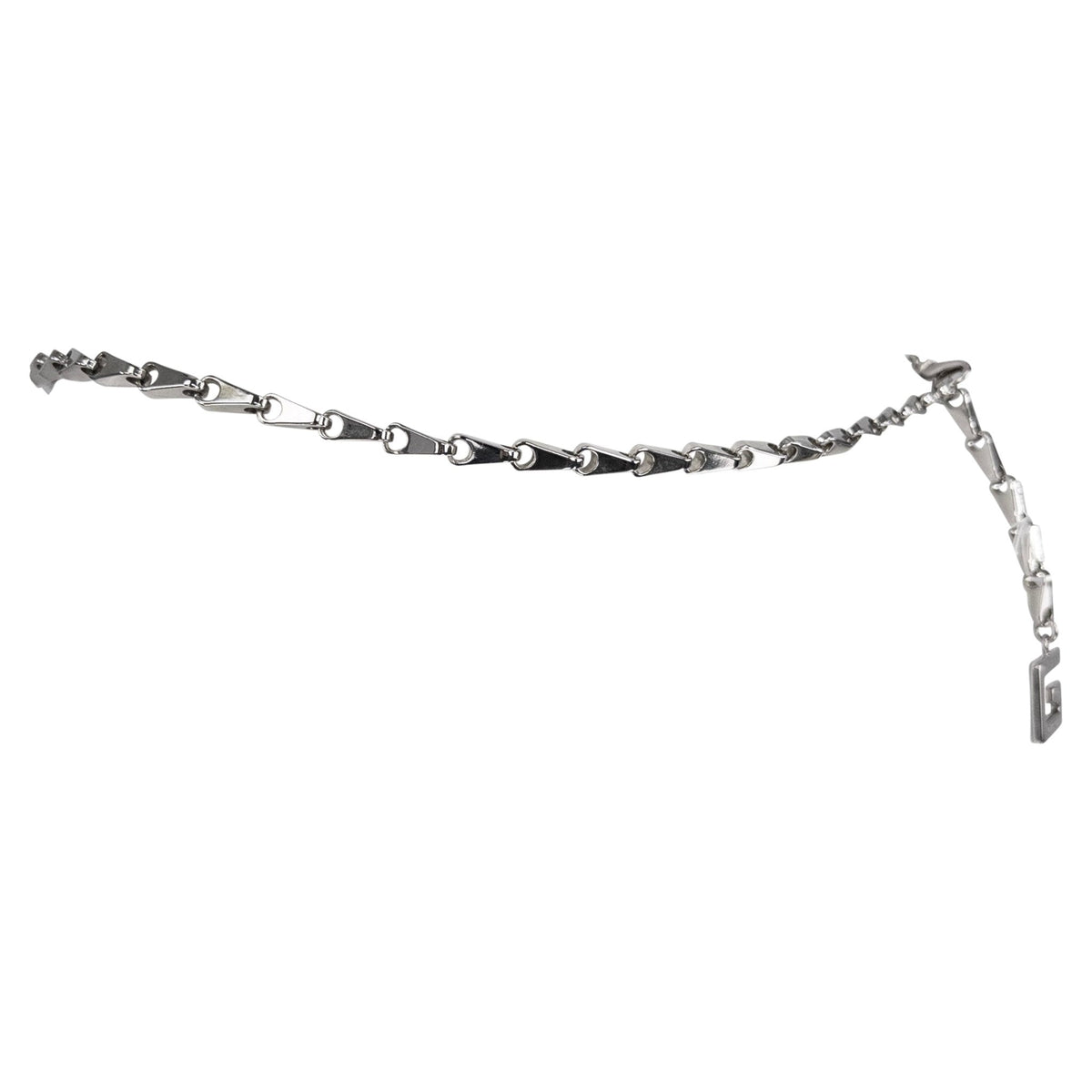 F/W 1995 Gucci by Tom Ford Runway G Pendant Silver Chain Waist Belt - RealList