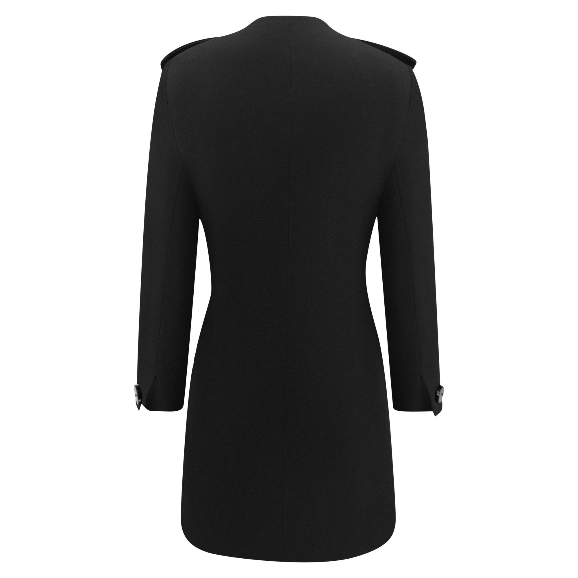 F/W 1995 Yves Saint Laurent Black Wool 'Le Smoking' Blazer Wrap Mini Dress - RealList