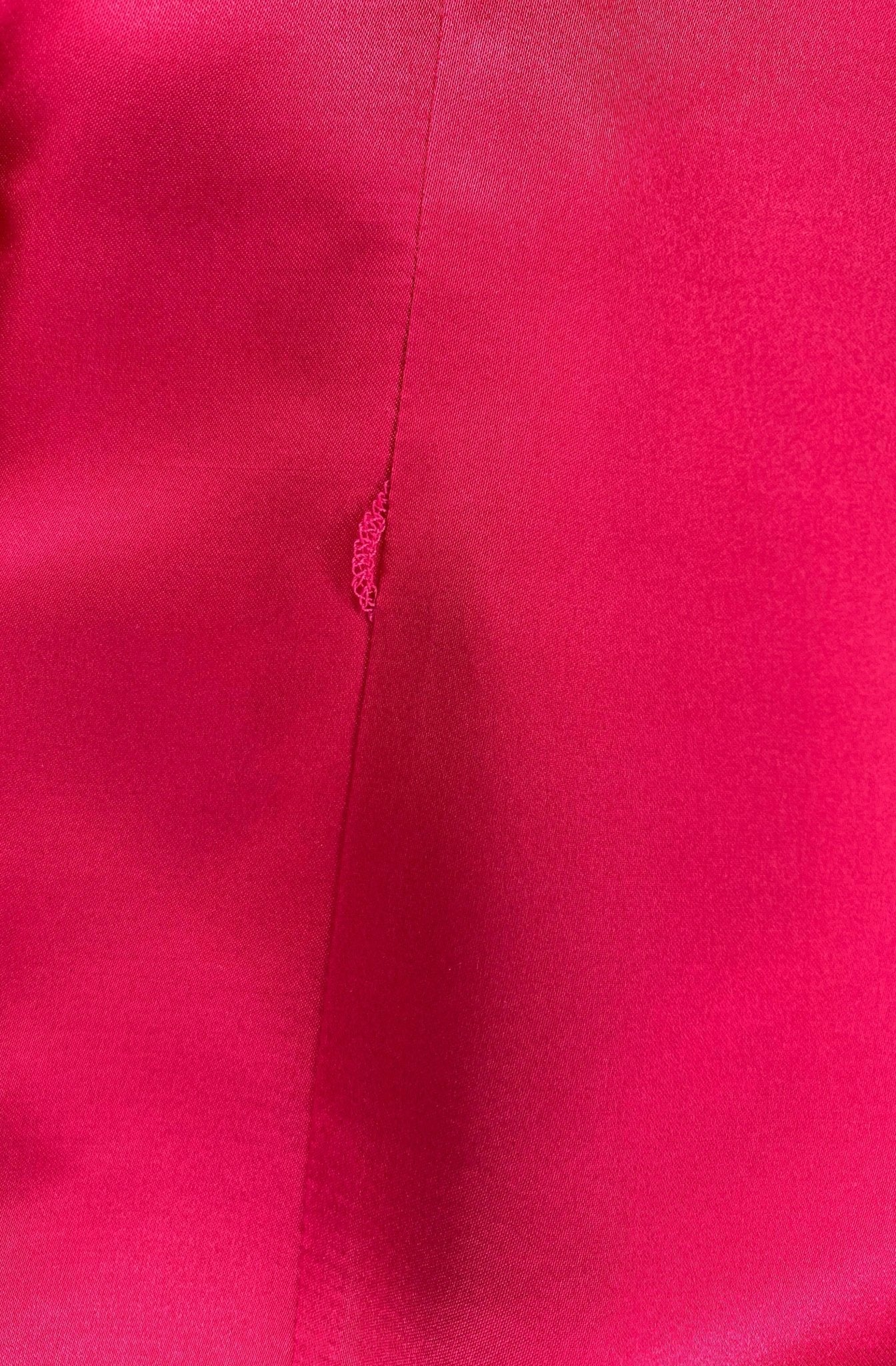 F/W 1996 Gucci by Tom Ford Hot Pink Silk Epaulette Military Button Up Top - RealList