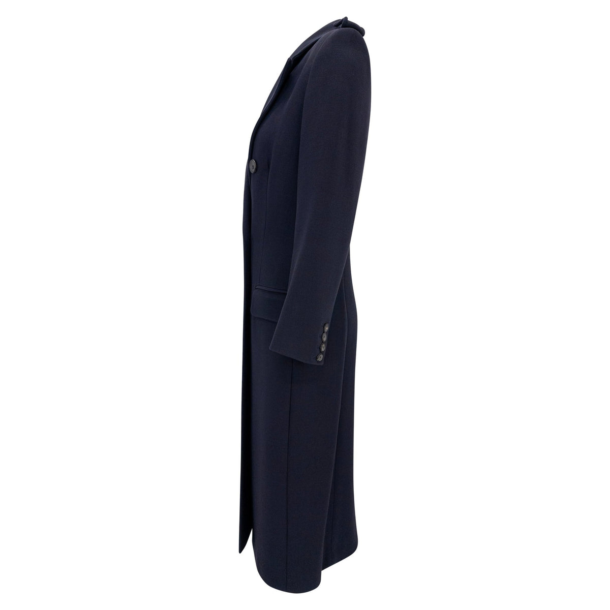 F/W 1996 Gucci by Tom Ford Kate Moss Runway Navy Oversized Double Breasted Coat - RealList
