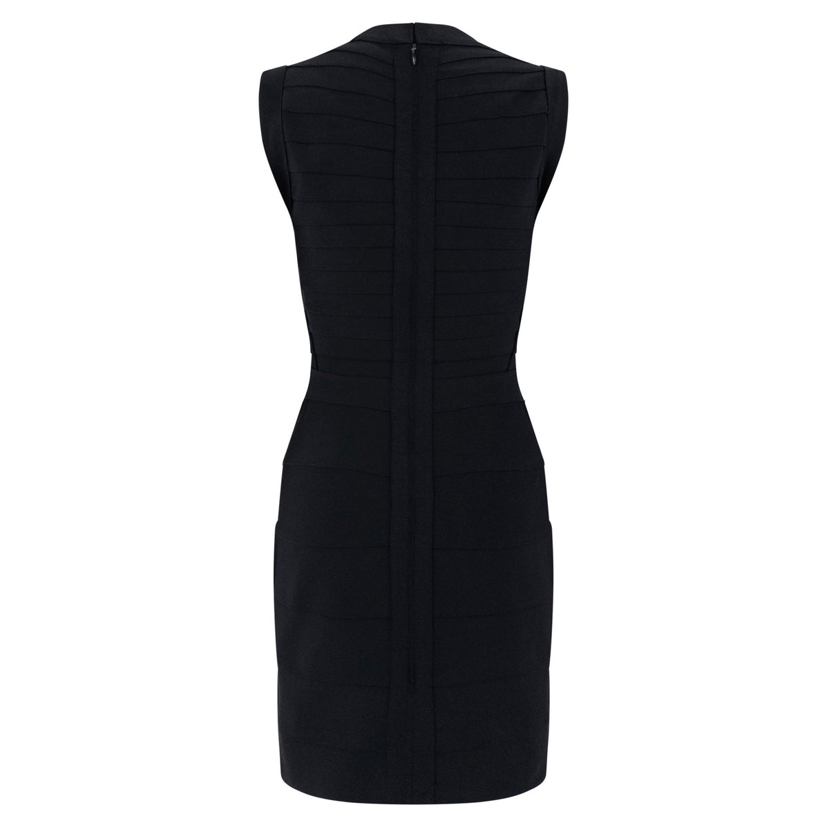 F/W 1996 Hervé Léger Couture Black Bandage Bodycon Contoured Bust Mini Dress - RealList